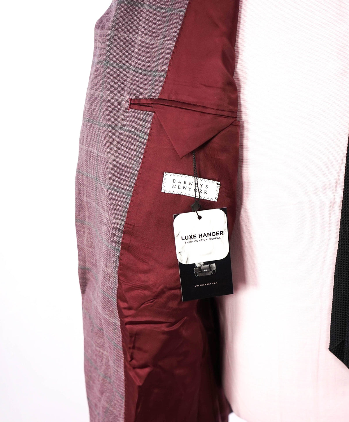 $995 ZEGNA for BARNEYS NEWYORK - Plaid Wool/Silk Blazer - 42R