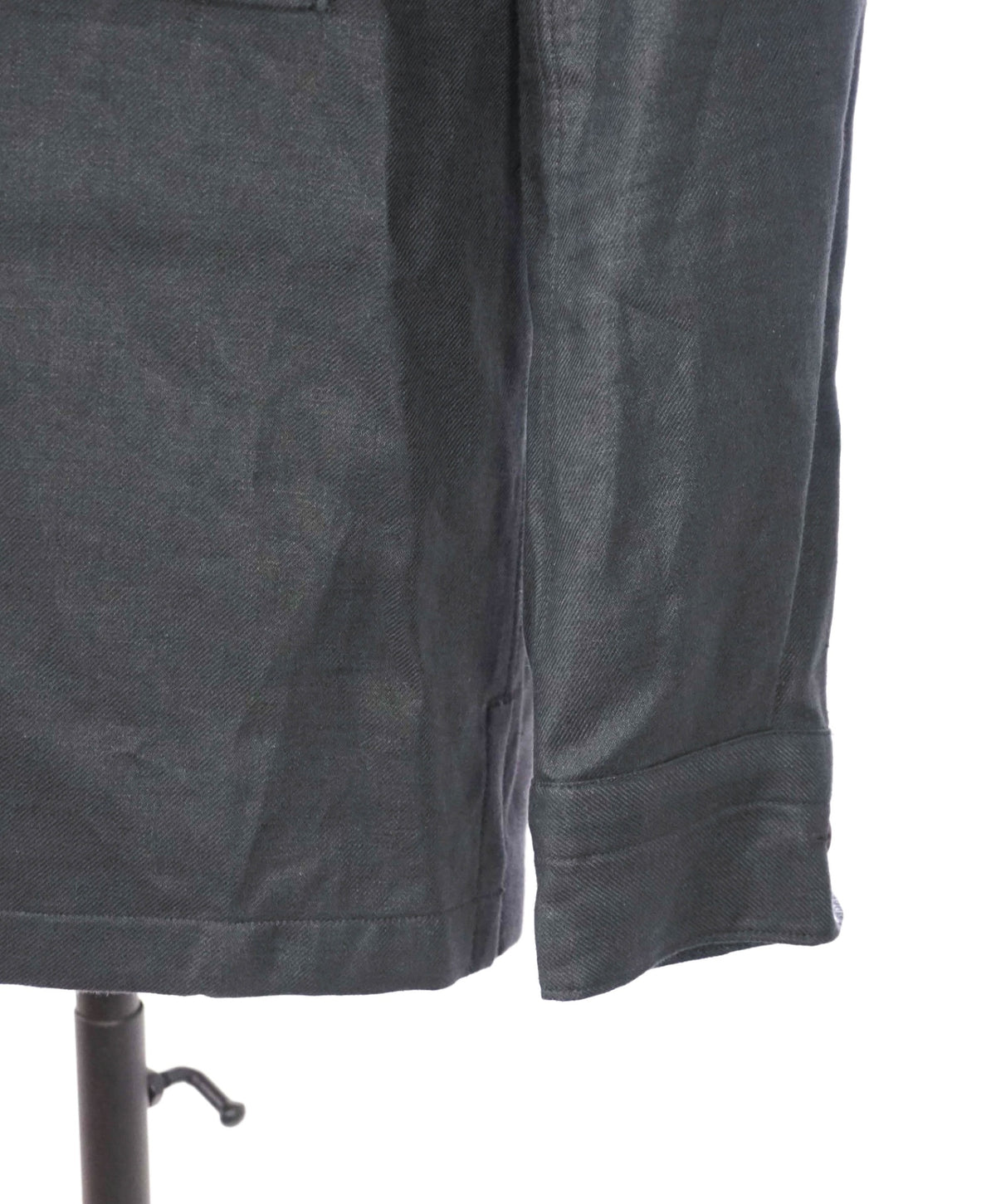 $1,690 ZEGNA - OASI Black Linen Over Shirt Chore Jacket -  S