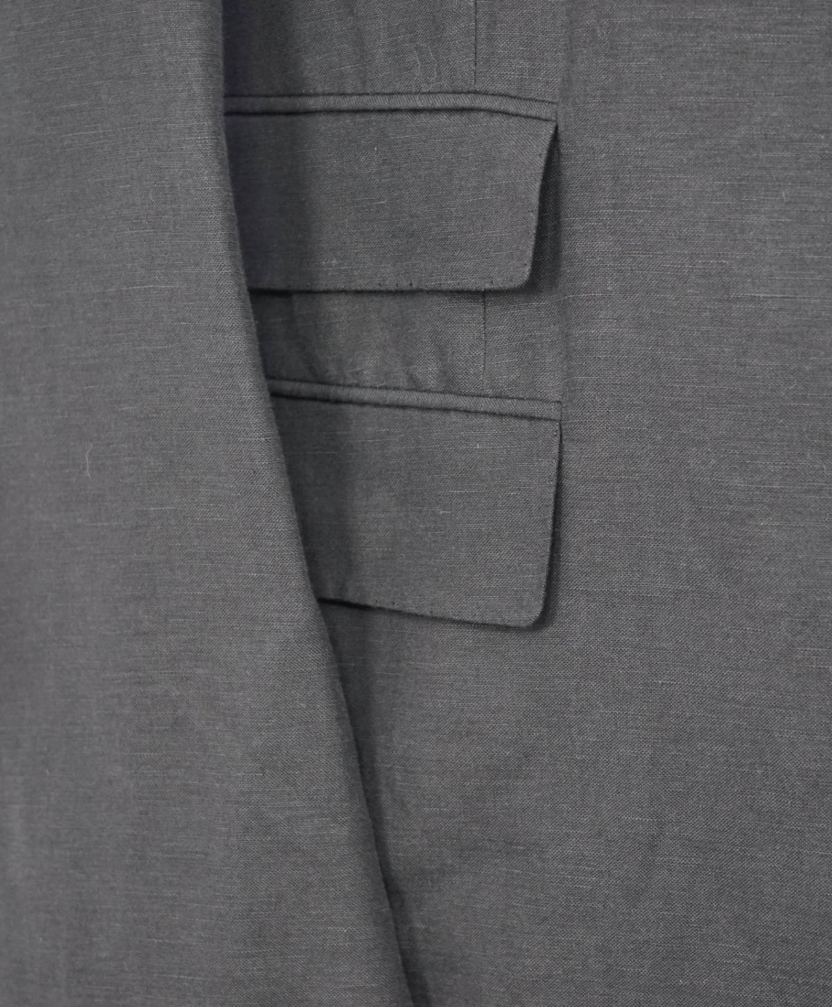 $2,995 RALPH LAUREN PURPLE LABEL - Black Linen/Silk Blazer - 46R
