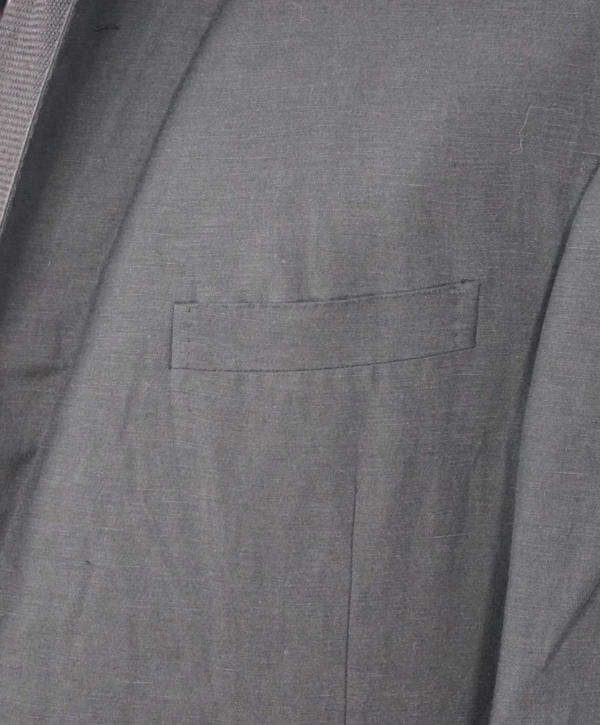 $2,995 RALPH LAUREN PURPLE LABEL - Black Linen/Silk Blazer - 46R