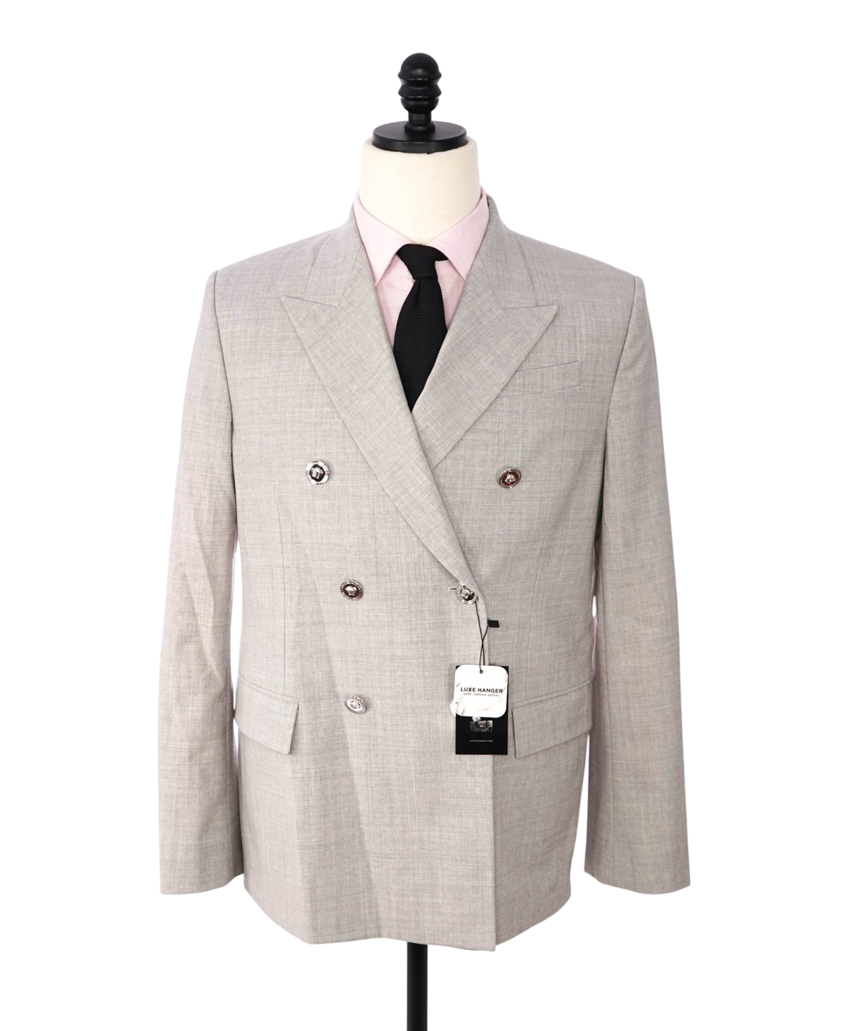 $2,825 VERSACE - Gray MEDUSA BUTTON Blazer NWD - 40R