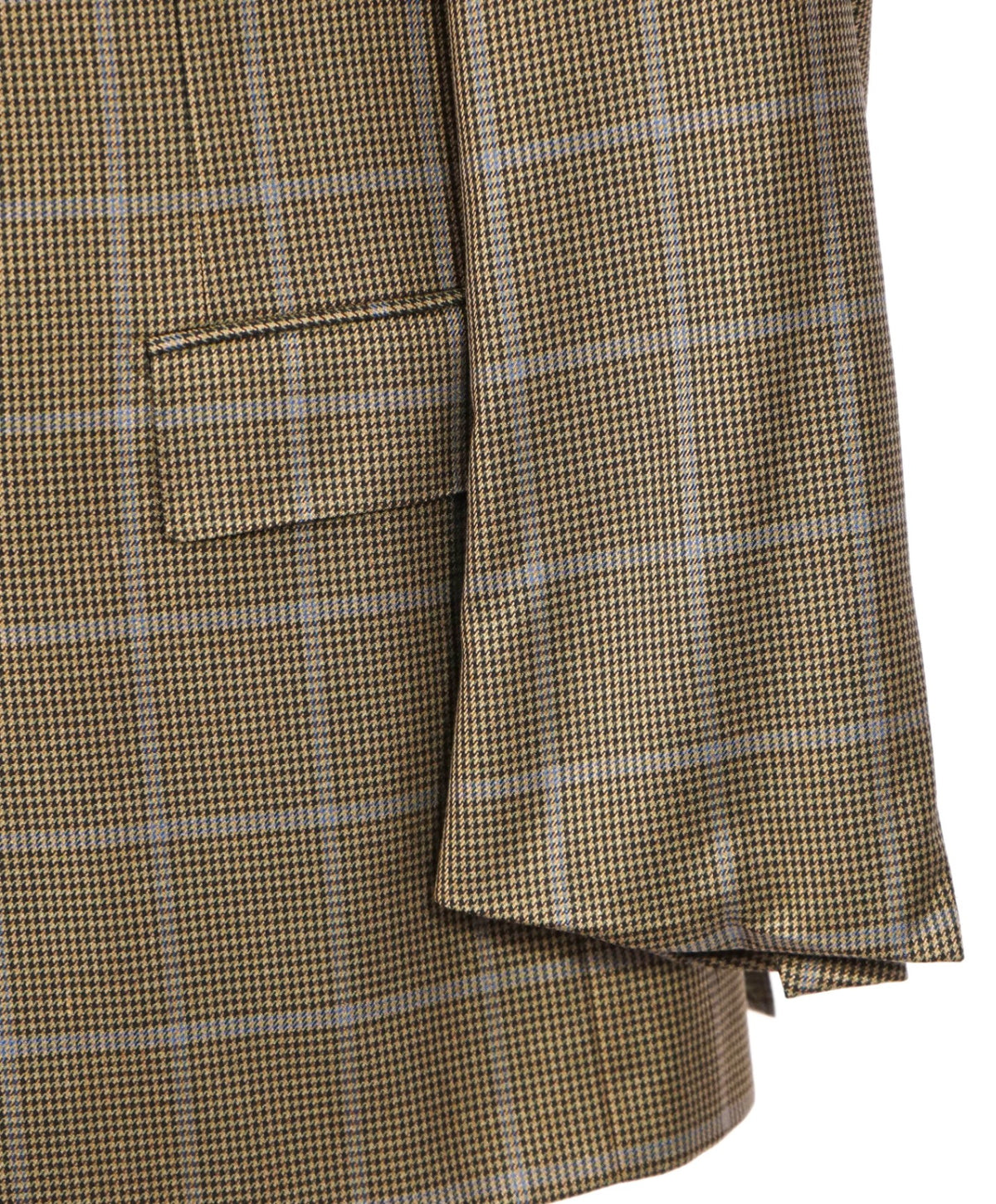 ZEGNA - Green/Brown Windowpane TROFEO SILK Blazer - 44R