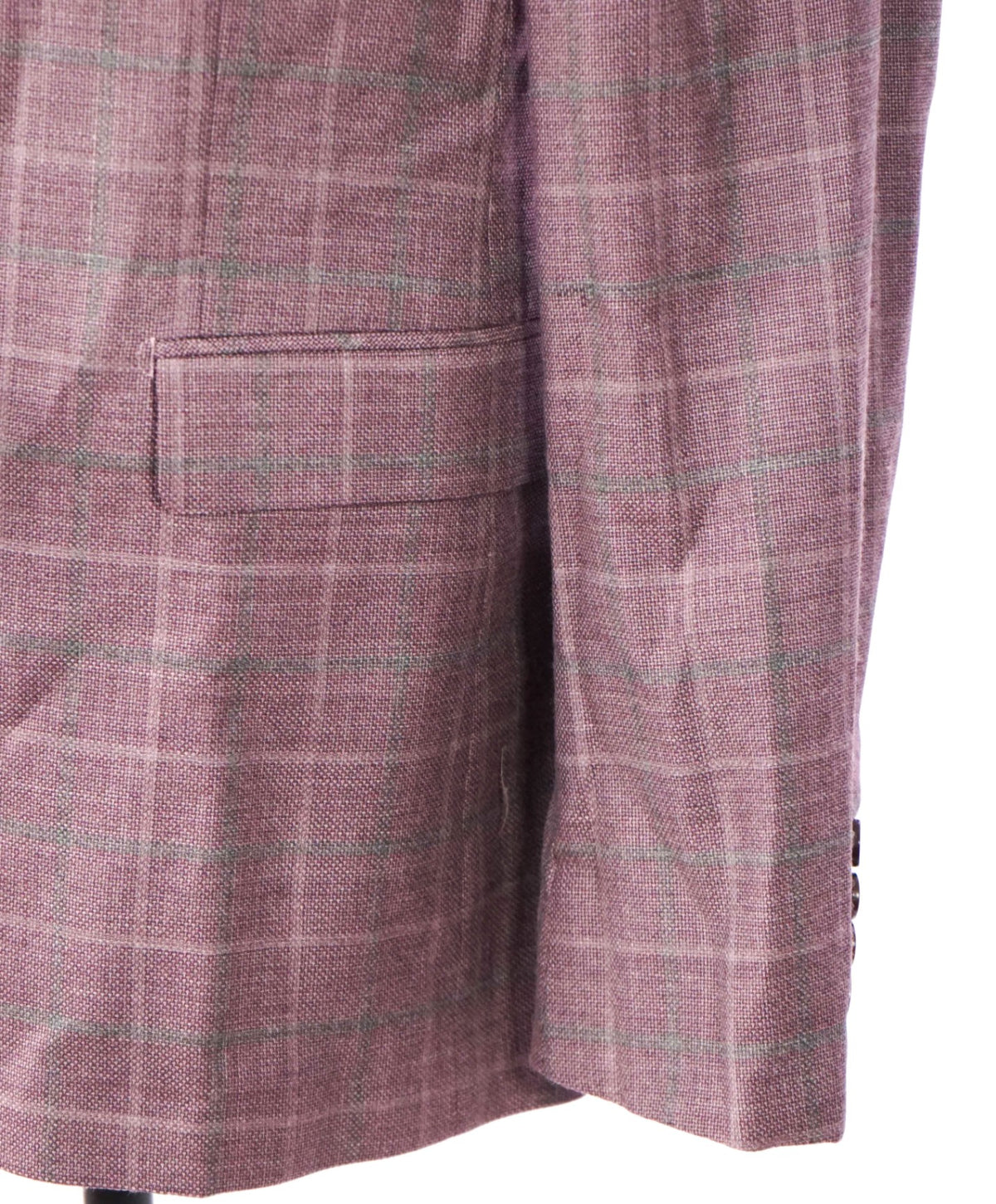 $995 ZEGNA for BARNEYS NEWYORK - Plaid Wool/Silk Blazer - 42R
