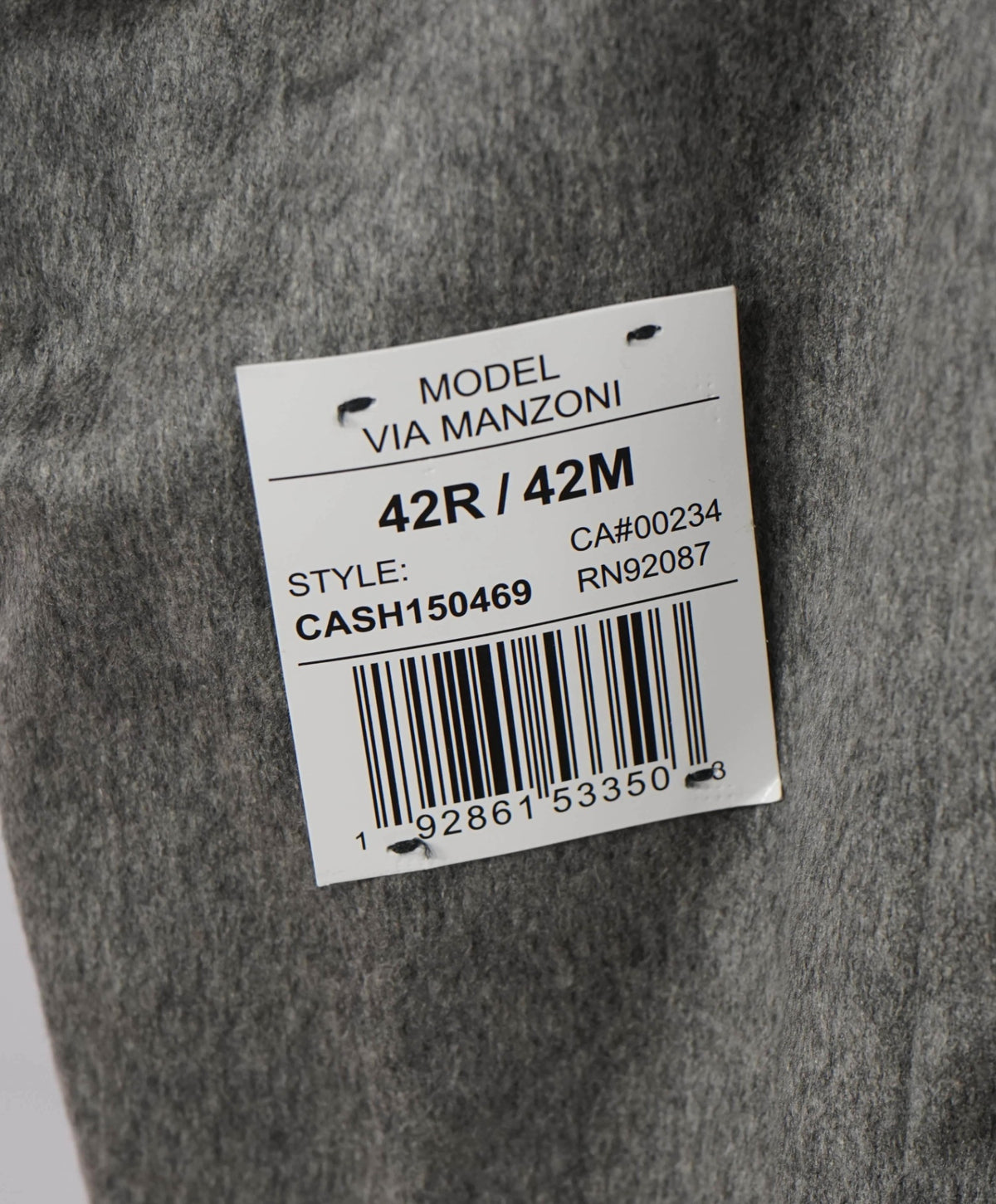 $1,295 SAKS FIFTH AVENUE - Gray 100% Cashmere Blazer - 42R