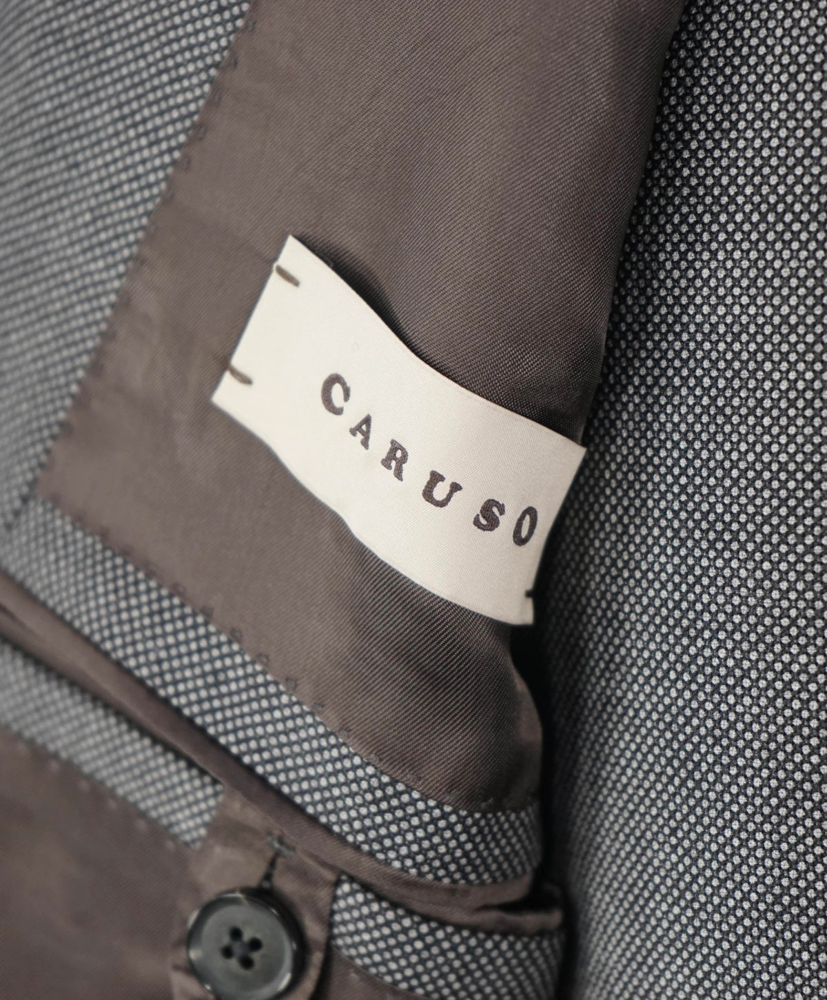 $2,965 CARUSO - Gray Superfine 120's Wool 3-Piece Suit - 44R