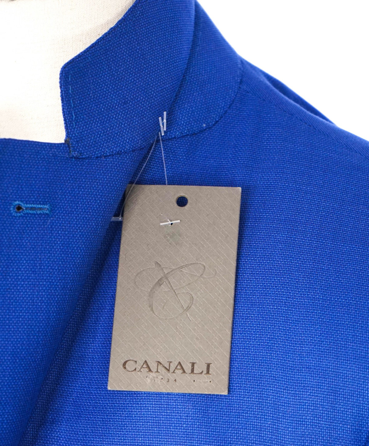 $1,895 CANALI KEI - Blue Wool Travel Water Resistant Blazer - 42L