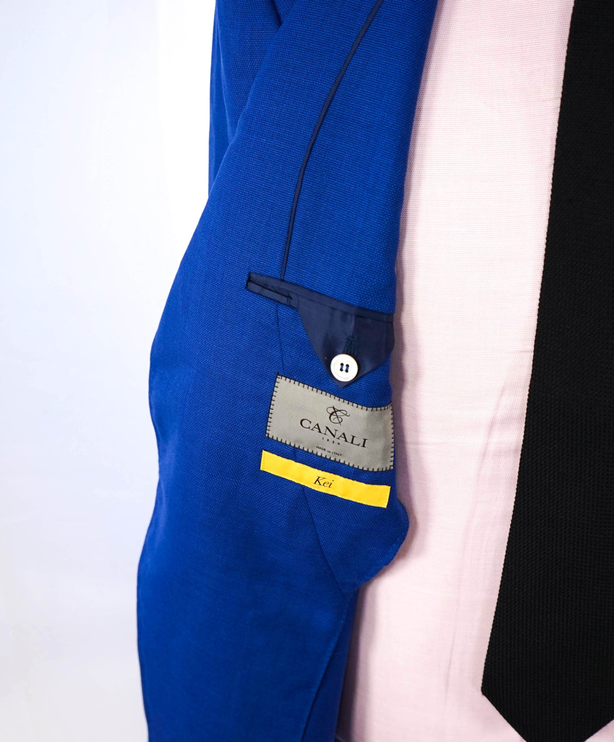 $1,895 CANALI KEI - Blue Wool Travel Water Resistant Blazer - 42L