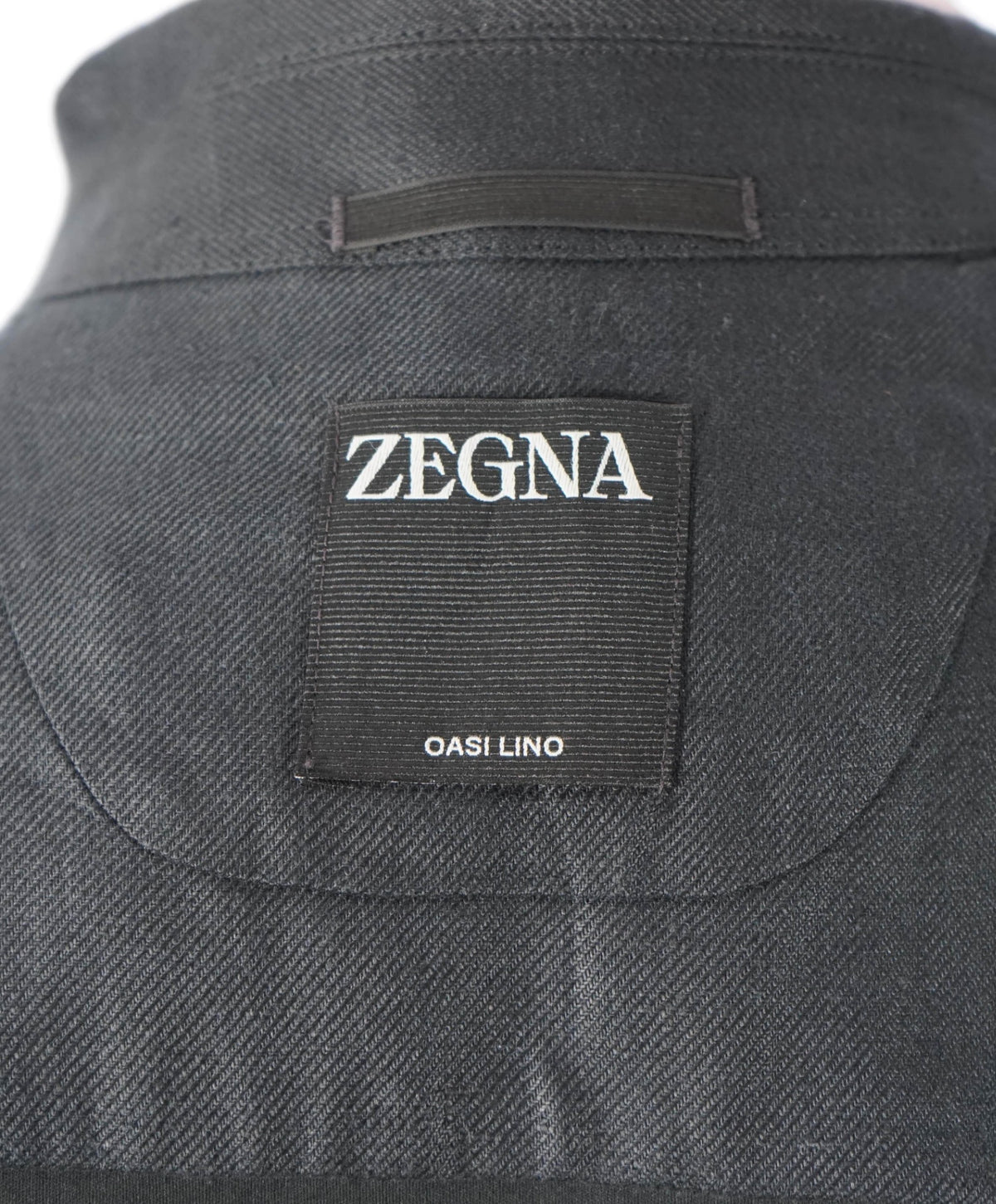 $1,690 ZEGNA - OASI Black Linen Over Shirt Chore Jacket -  S