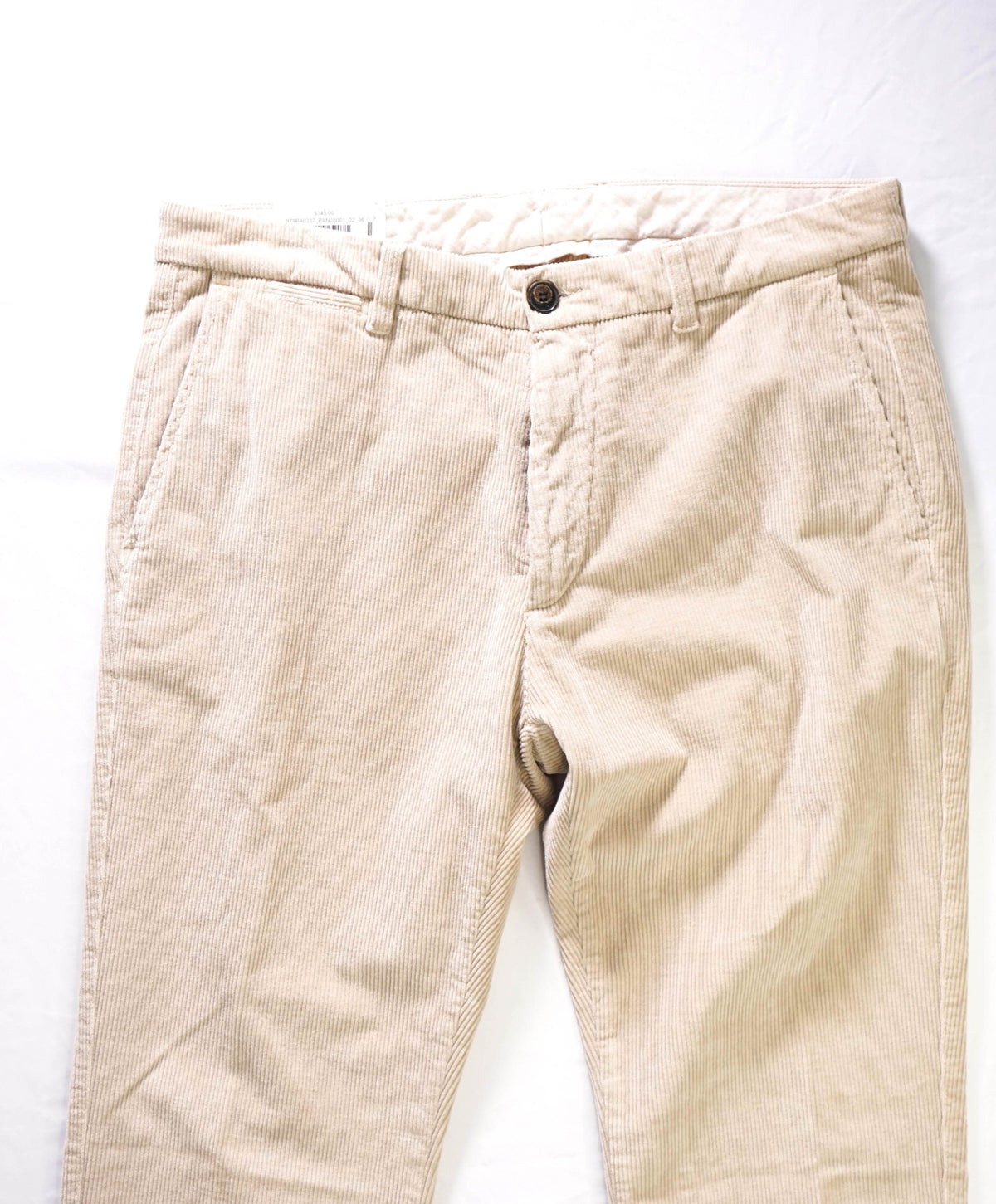 $345 ELEVENTY - Beige Corduroy Pants - 36W
