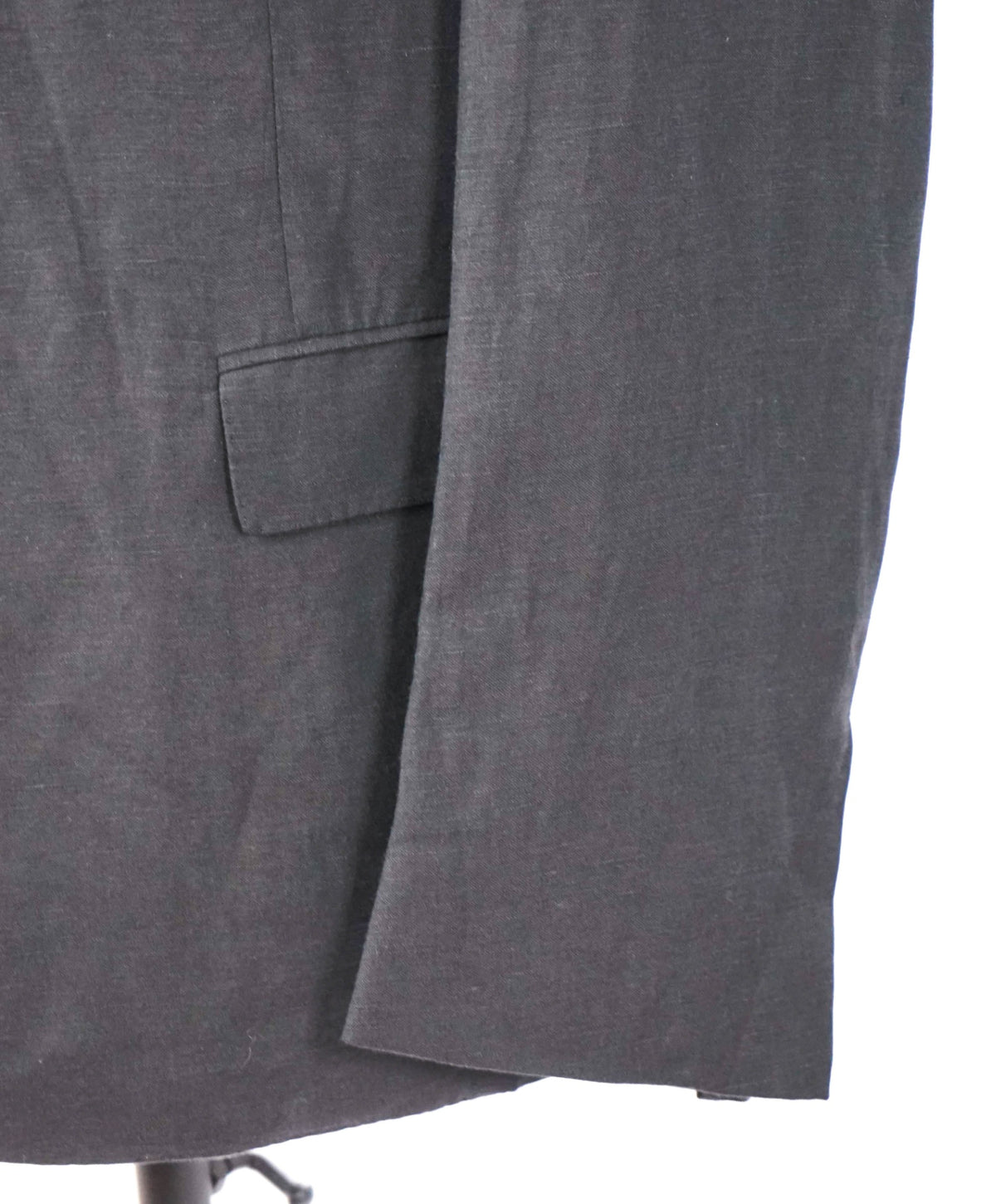 $2,995 RALPH LAUREN PURPLE LABEL - Black Linen/Silk Blazer - 46R