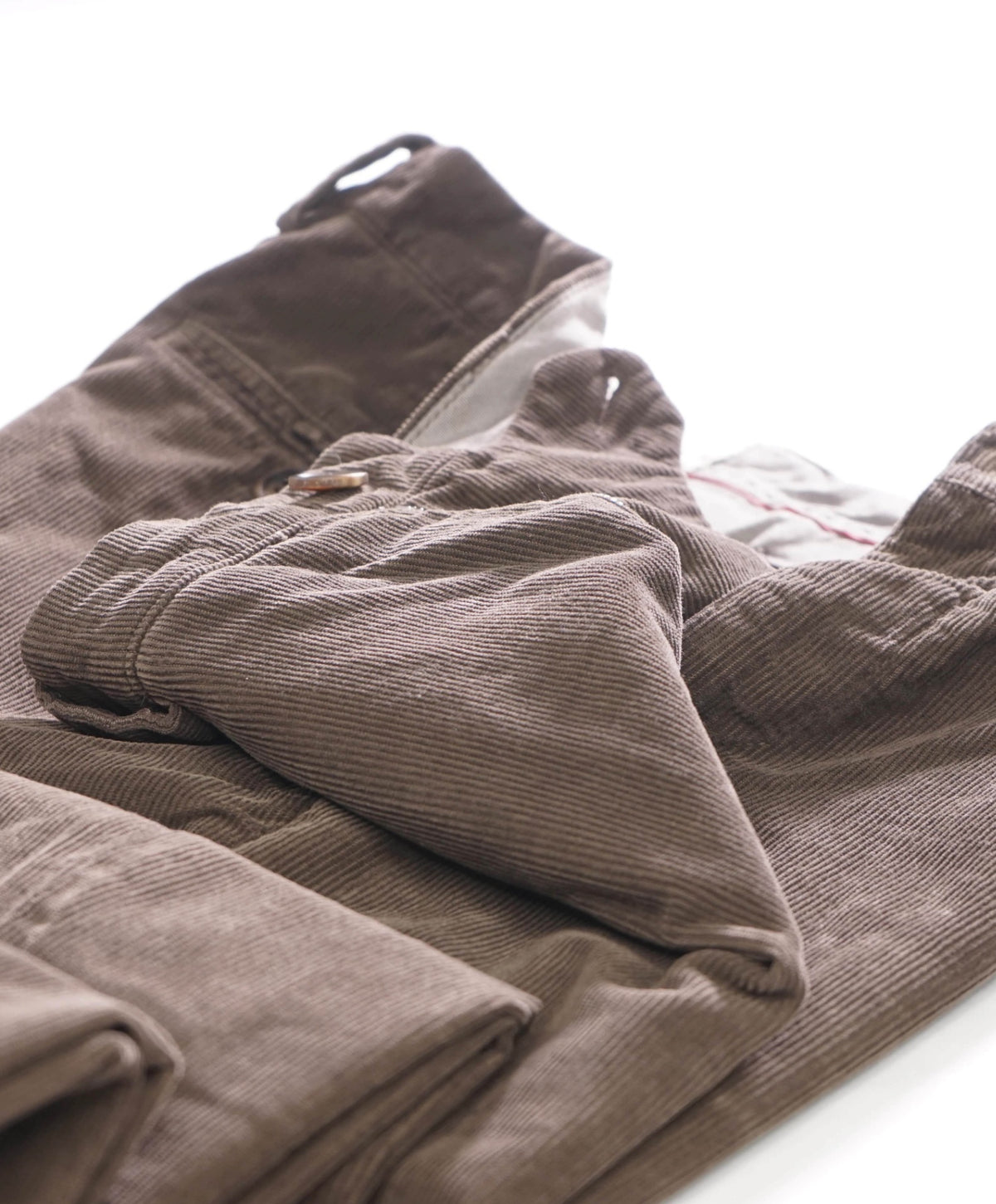$1,650 BRUNELLO CUCINELLI - Brown Corduroy Pants - 36W