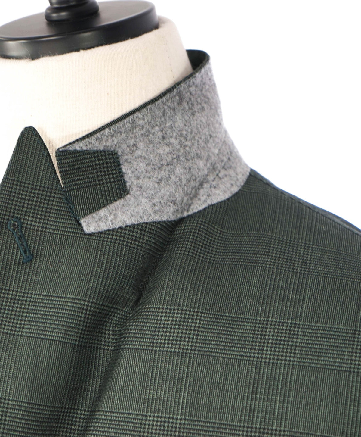 BACK LAWRENCE - Green Prince of Wales CANVASSED Blazer - 42R