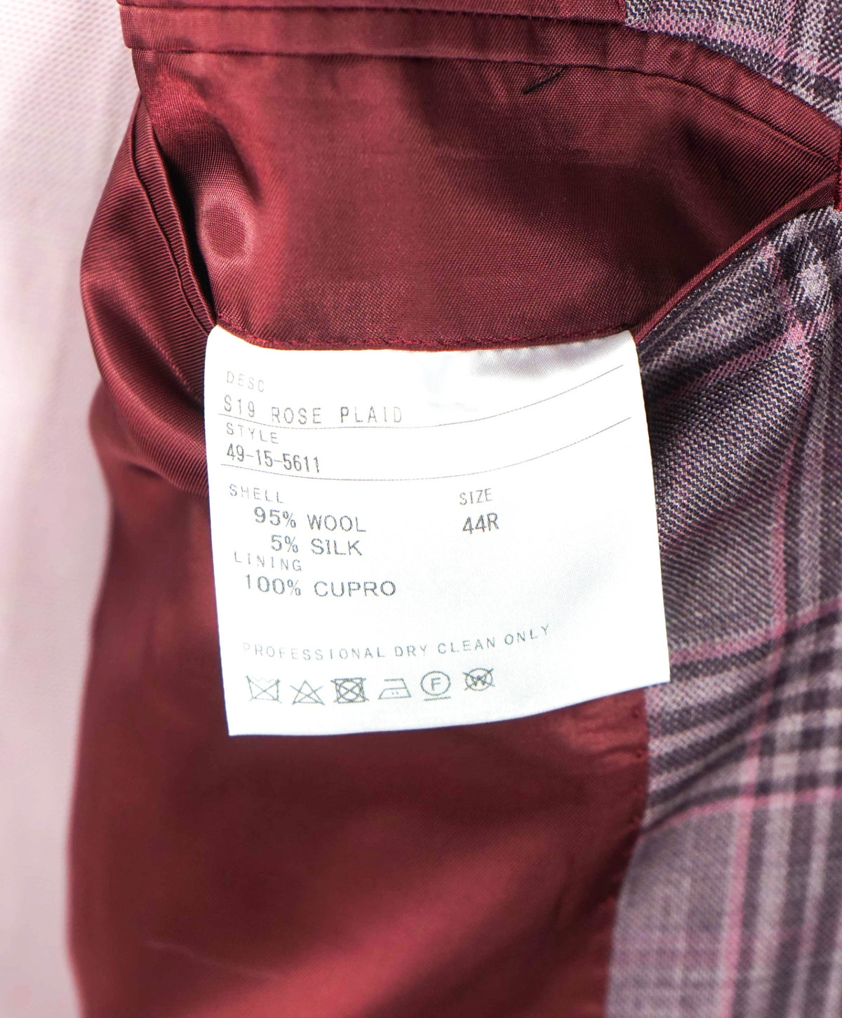 $995 ZEGNA for BARNEYS NY - Purple Wool/Silk Blazer - 44R