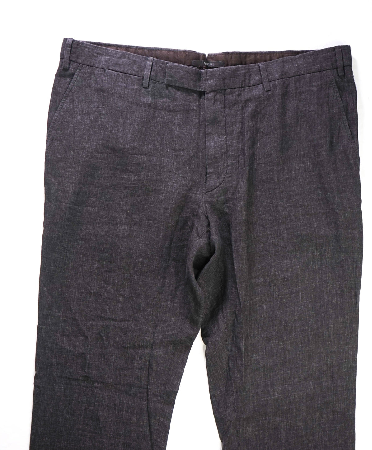 $895 ZEGNA - Dark Gray PURE LINEN Pants - 41W