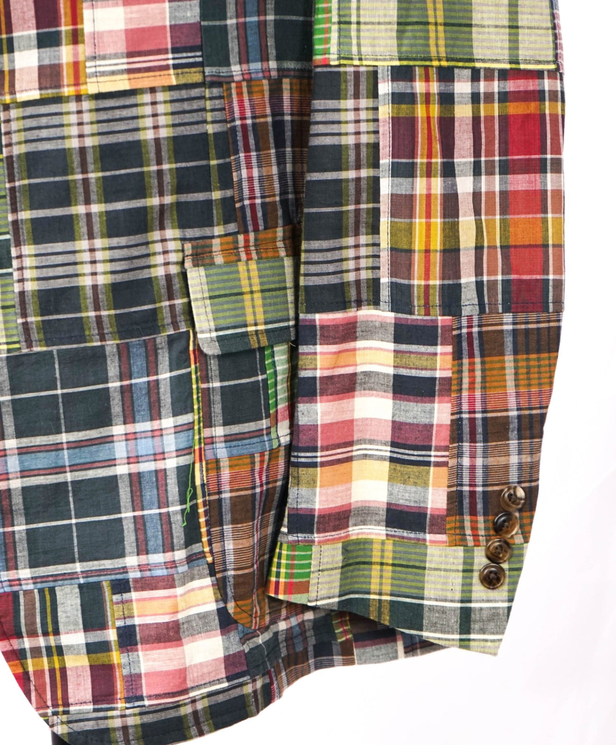 $1,395 POLO RALPH LAUREN - Madras Plaid Cotton Blazer - 48R
