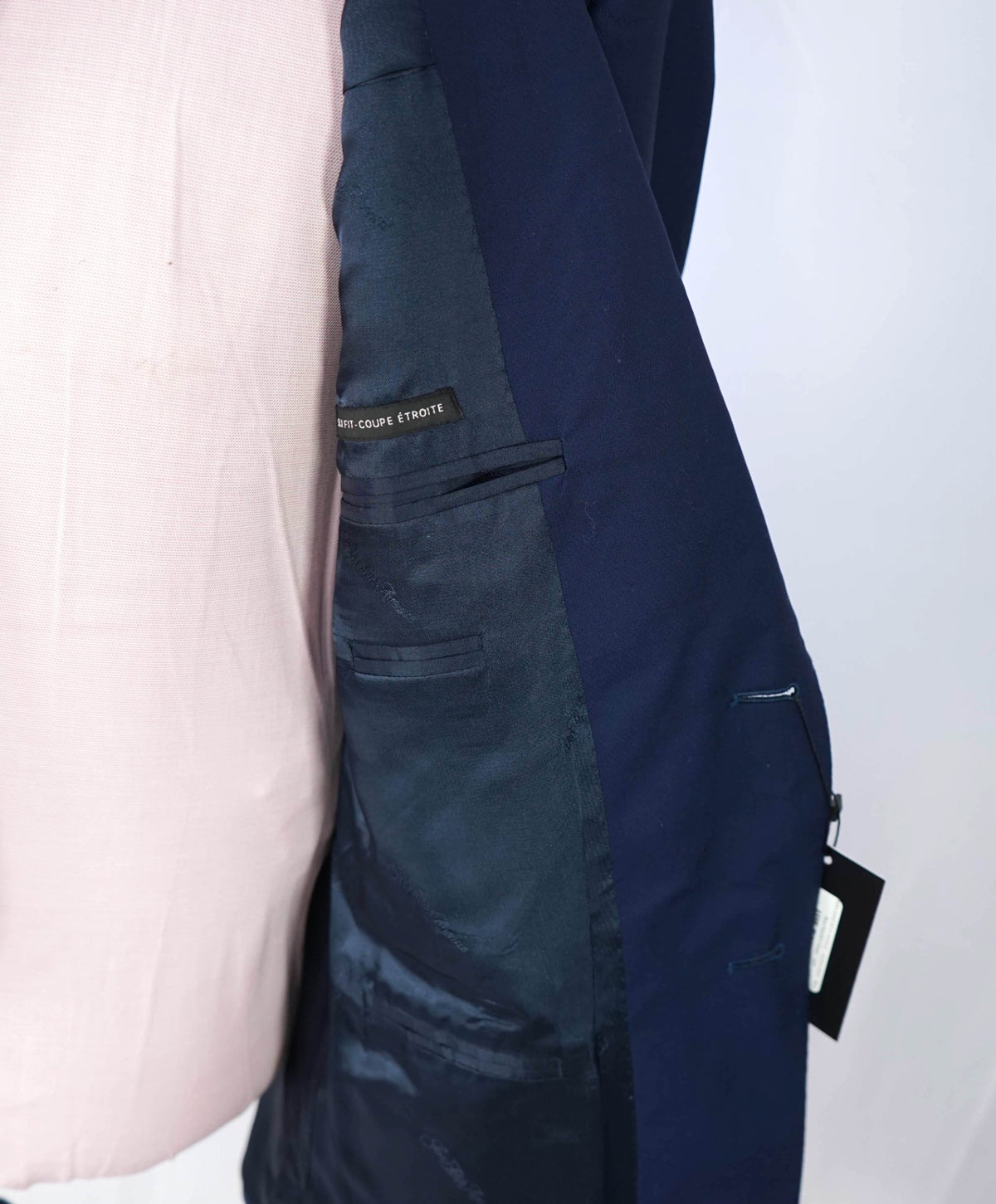 $995 ZEGNA - For SFA - Navy Blue Wool/Silk Blazer - 42R