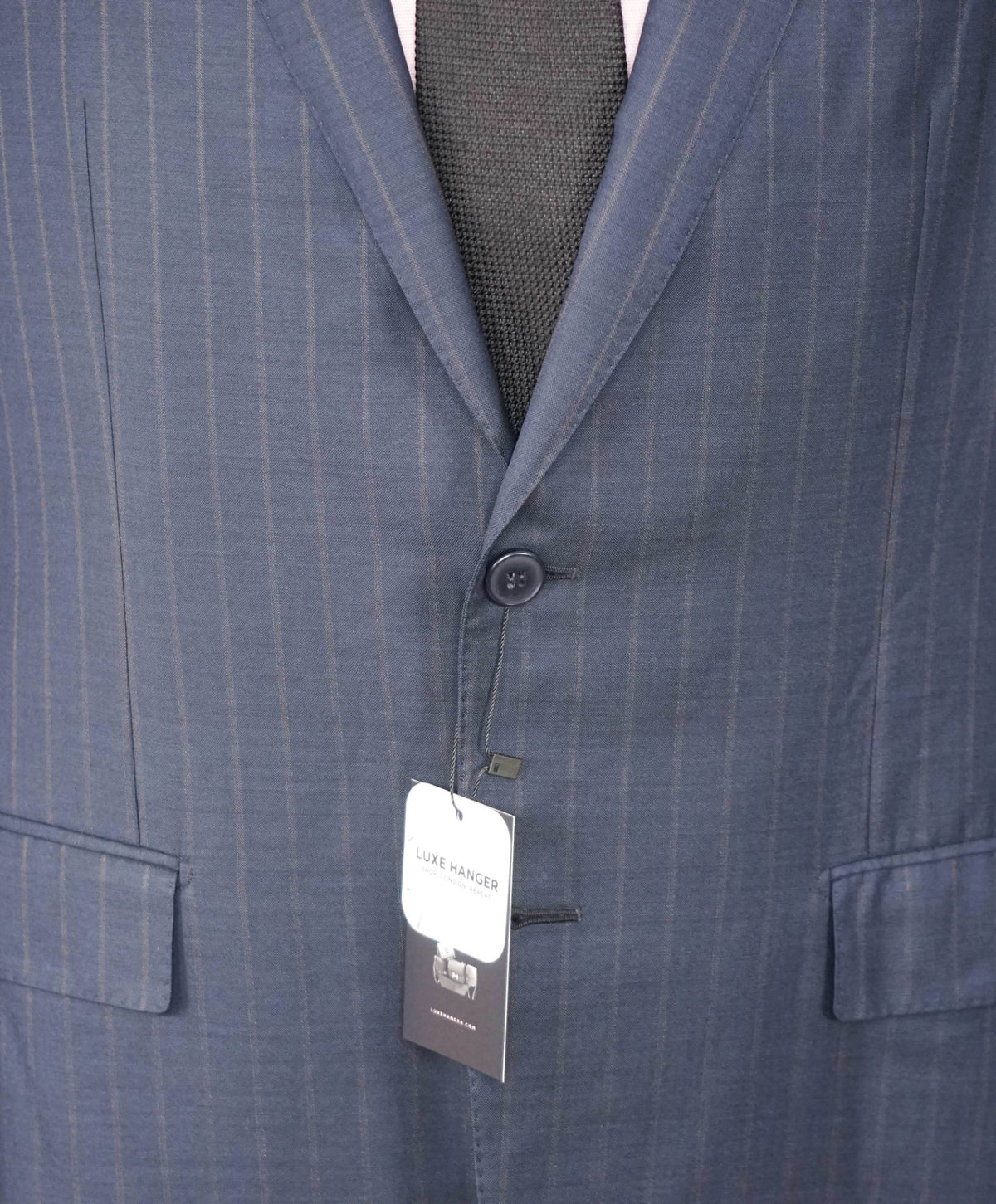 $3,250 ZEGNA - Navy Stripe "TROFEO 600" Wool/Silk Blazer - 42R