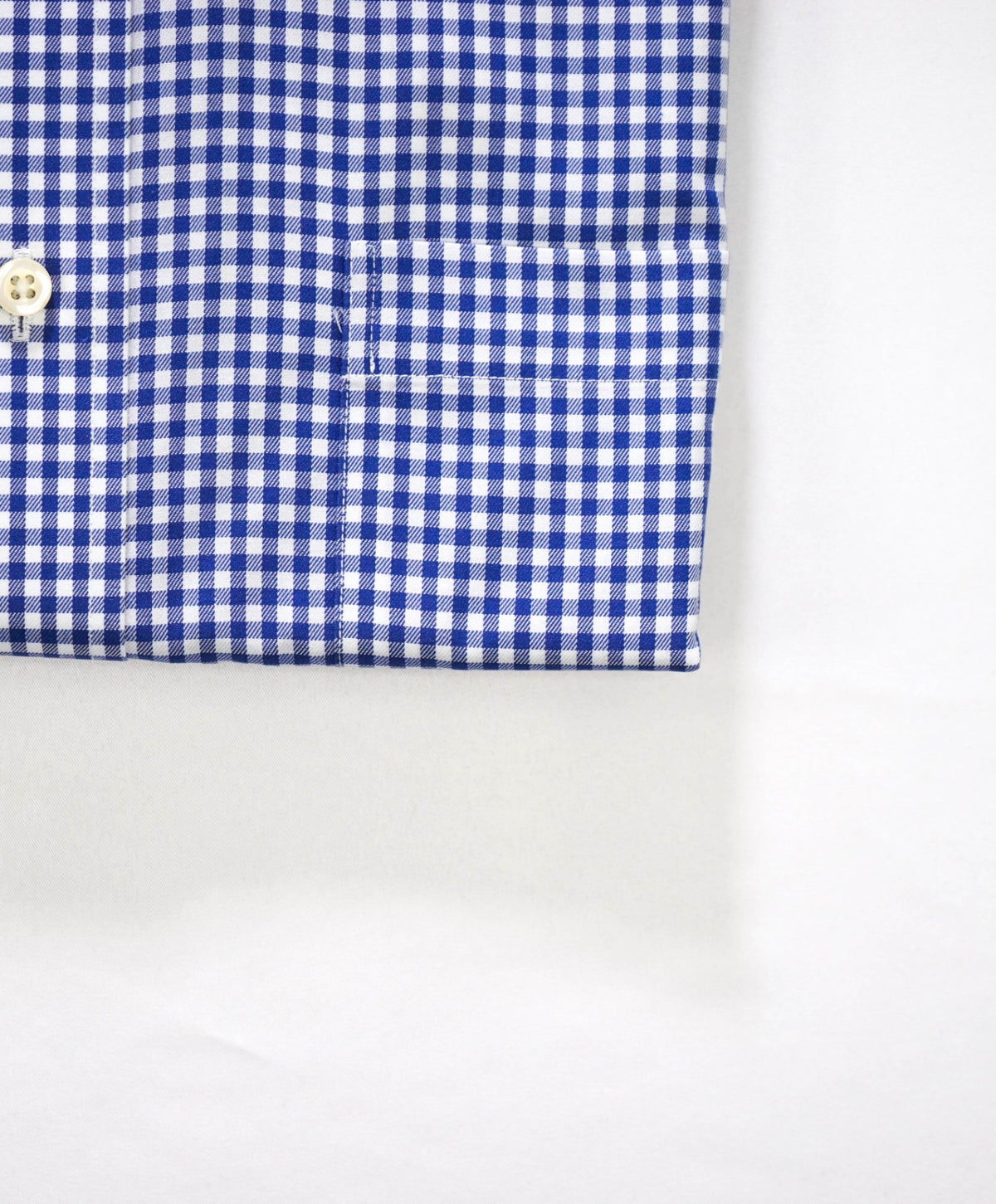 $128 BROOKS BROTHERS - Blue Gingham NON-IRON Shirt - 15.5 - 34
