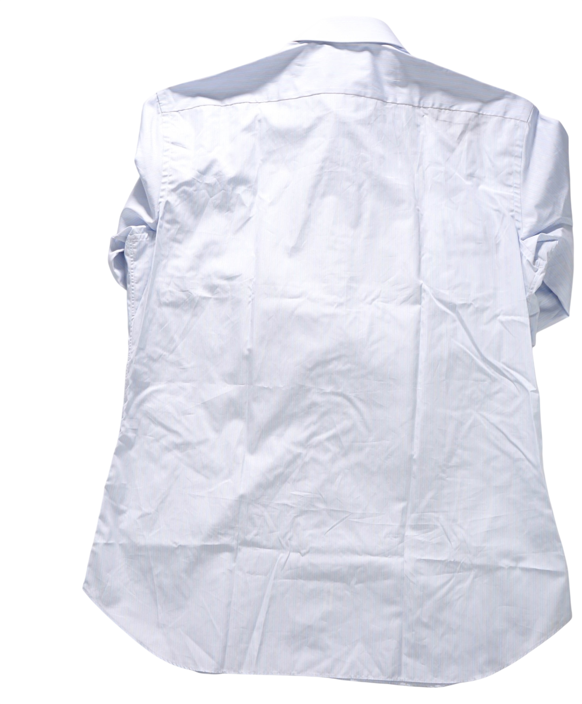 $795 BRIONI - Blue/Gray Stripe Shirt - 16.5 - 42