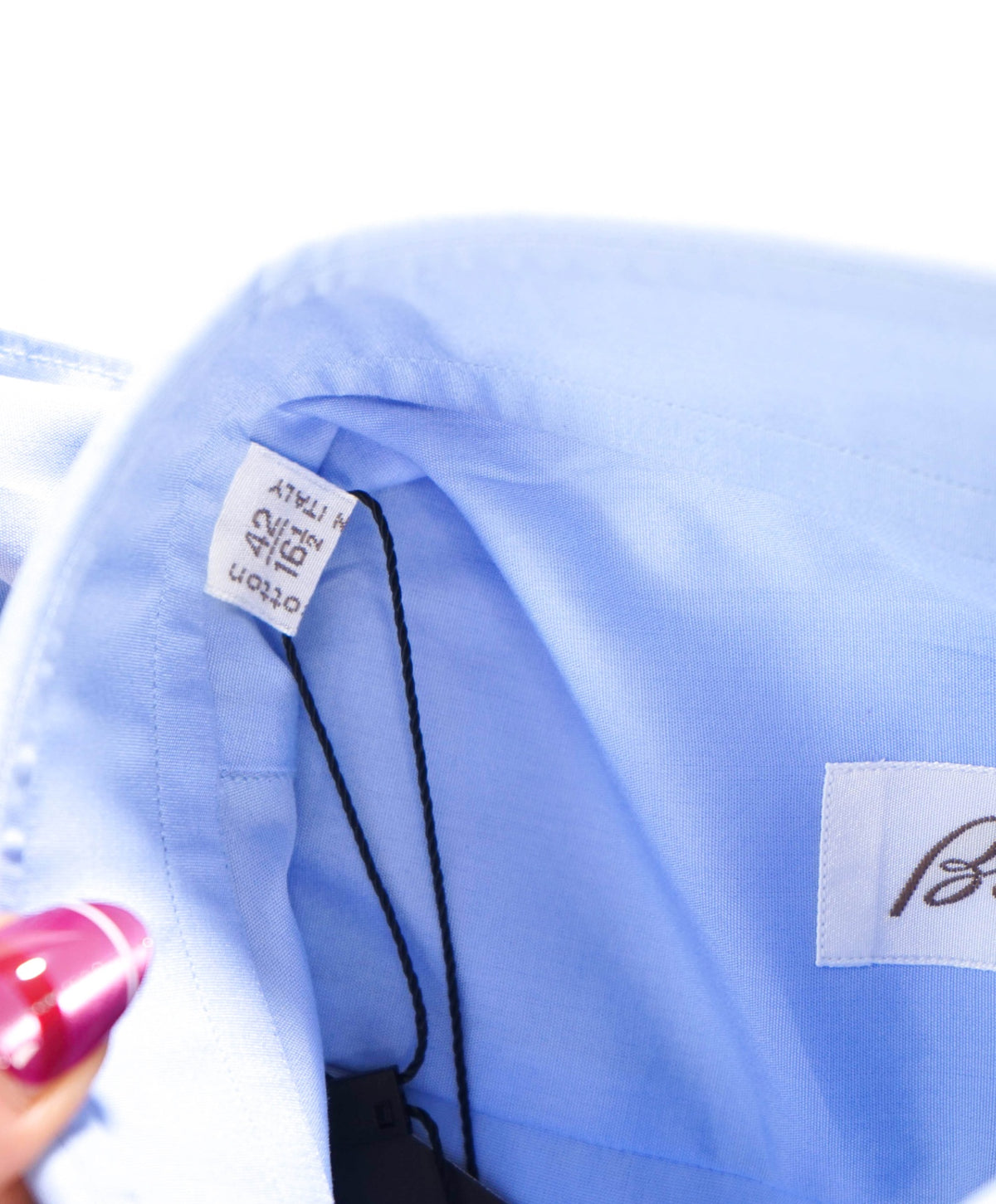 $795 BRIONI - Blue Shirt - 16.5 - 42