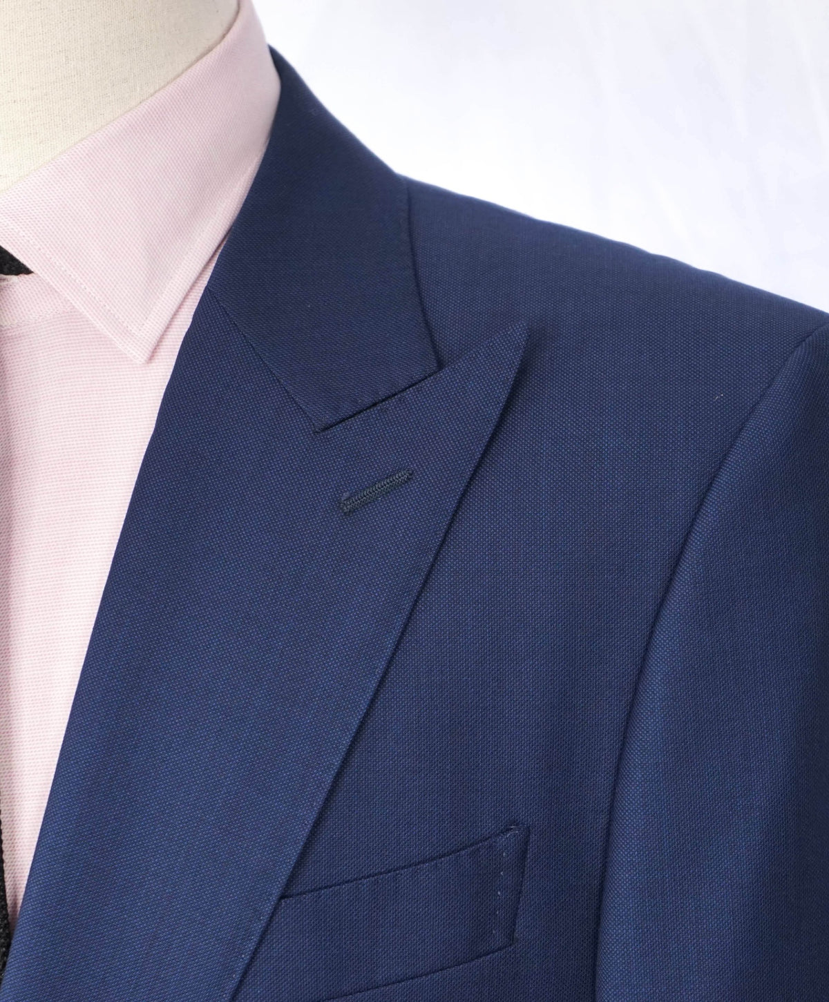 $700 SUITSUPPLY - ZIGNONE Navy Super 120's Peak Lapel Suit - 44L