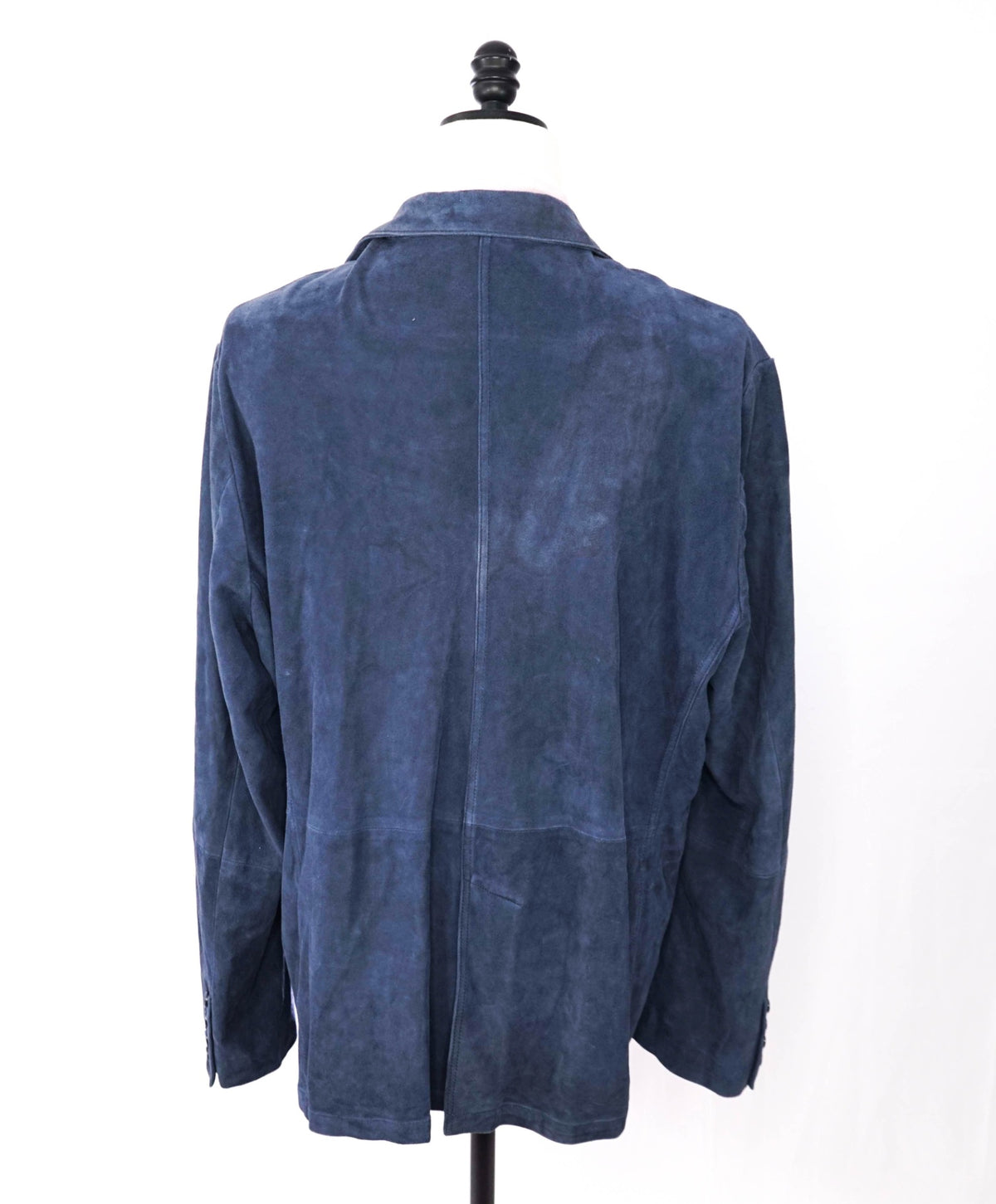 $1,495 SAKS FIFTH AVENUE - Navy Blue GOAT SUEDE Blazer - 46R
