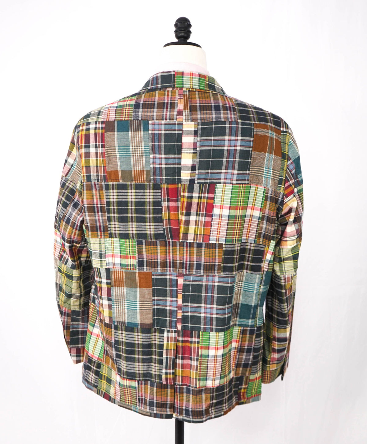 $1,395 POLO RALPH LAUREN - Madras Plaid Cotton Blazer - 48R
