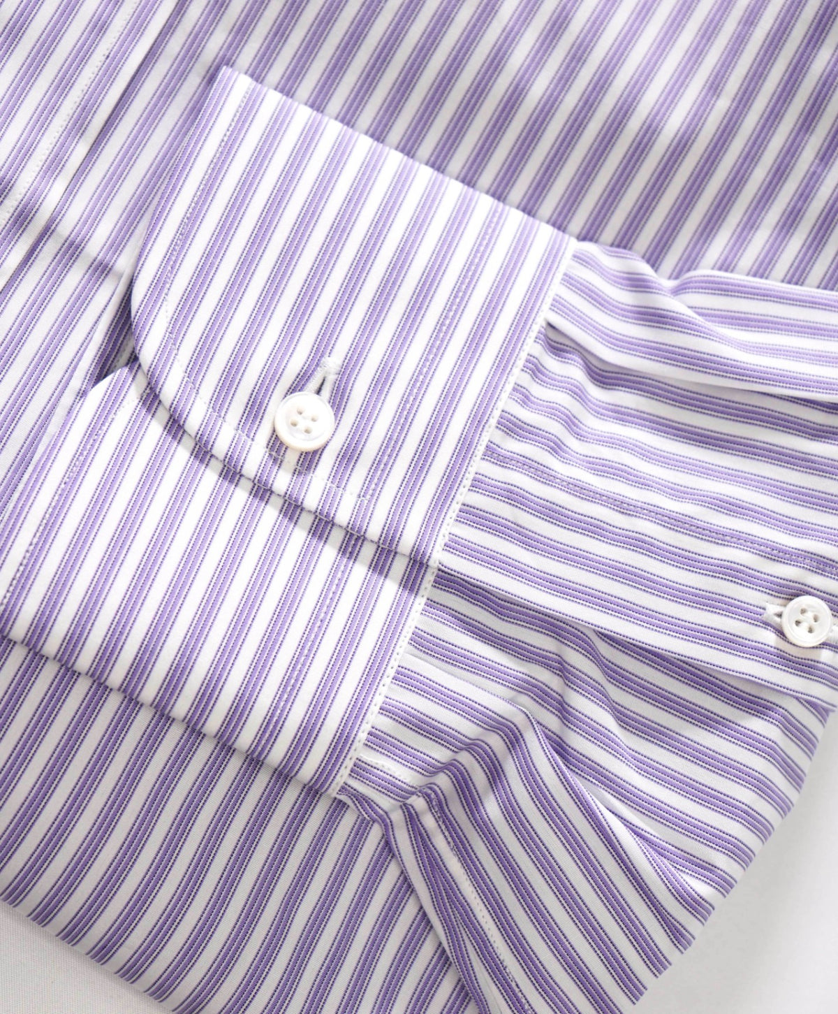 $795 BRIONI - Purple Stripe Shirt - 16.5 - 42