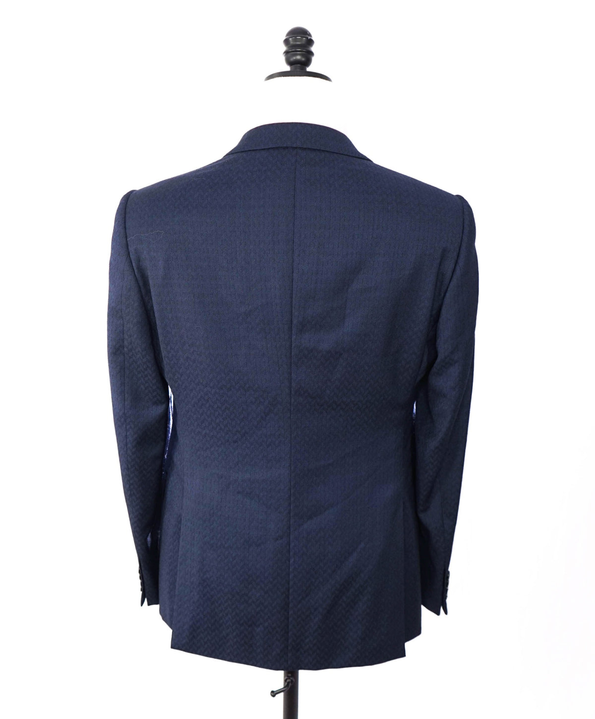 $1,995 ARMANI COLLEZIONI - Navy Geometric "M-LINE" Suit - 40R