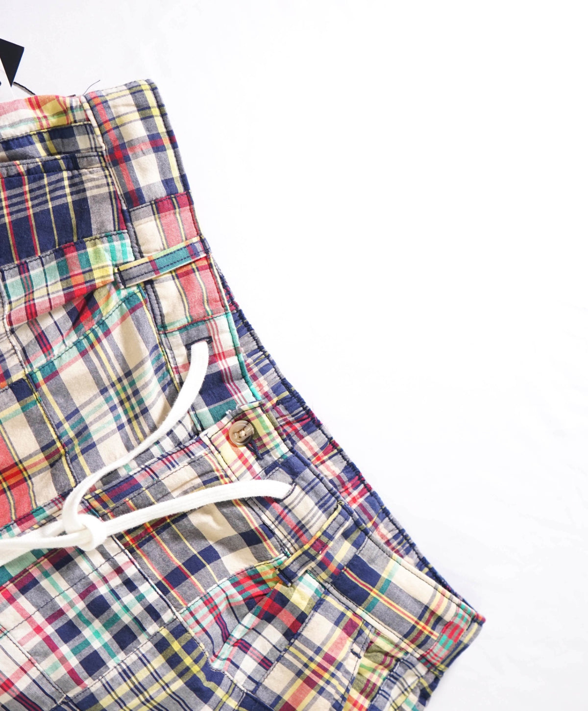 $470 POLO RALPH LAUREN - Patchwork Plaid Pants - 33W - M