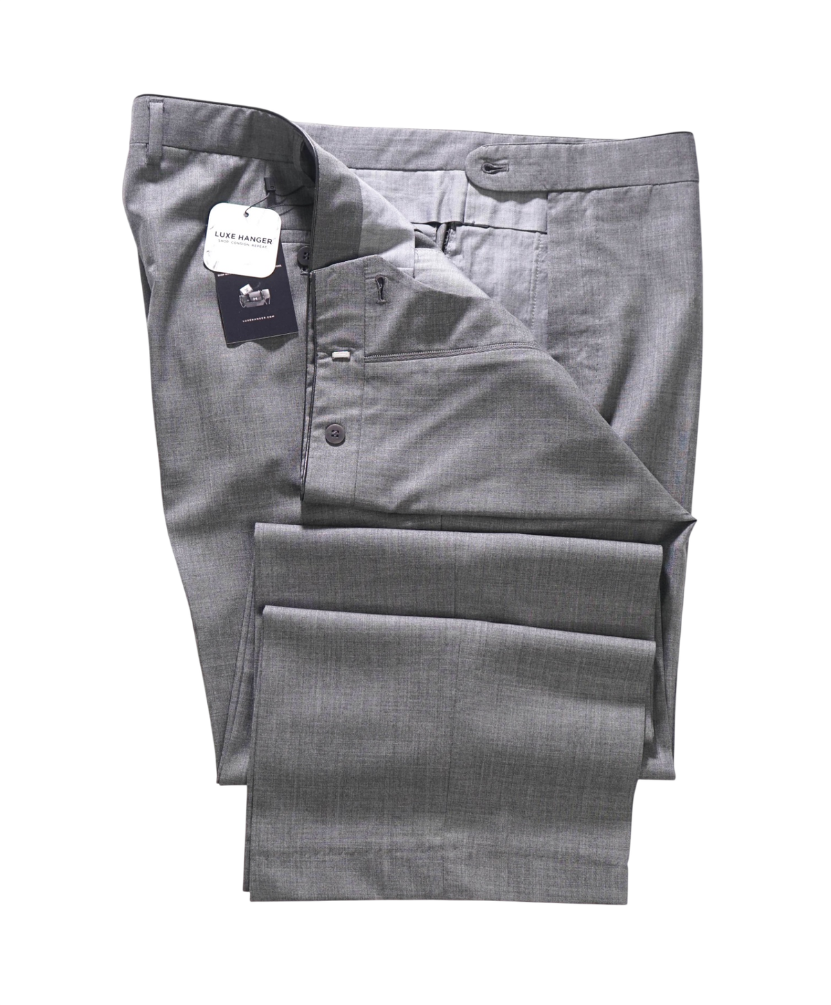 $1,450 STEFANO RICCI - Gray Wool/Cashmere Pants - 40W