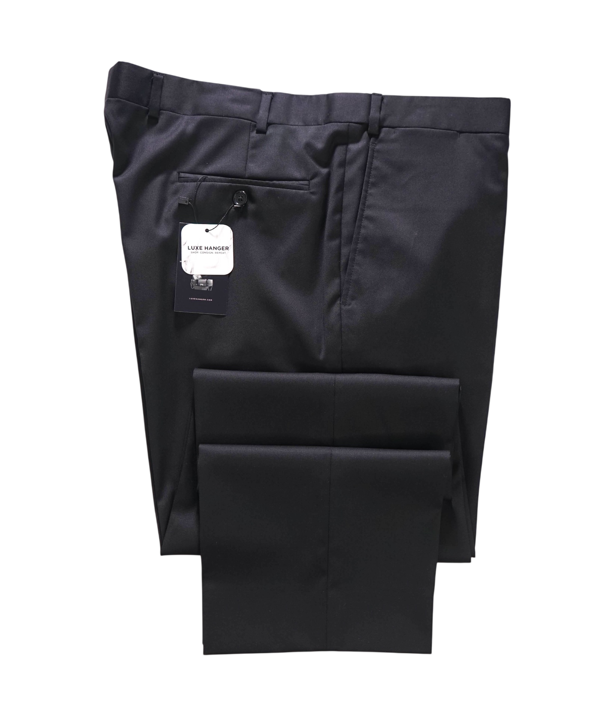 LORO PIANA for Guy Lafrera - Black Super 130's Wool Pants - 40W