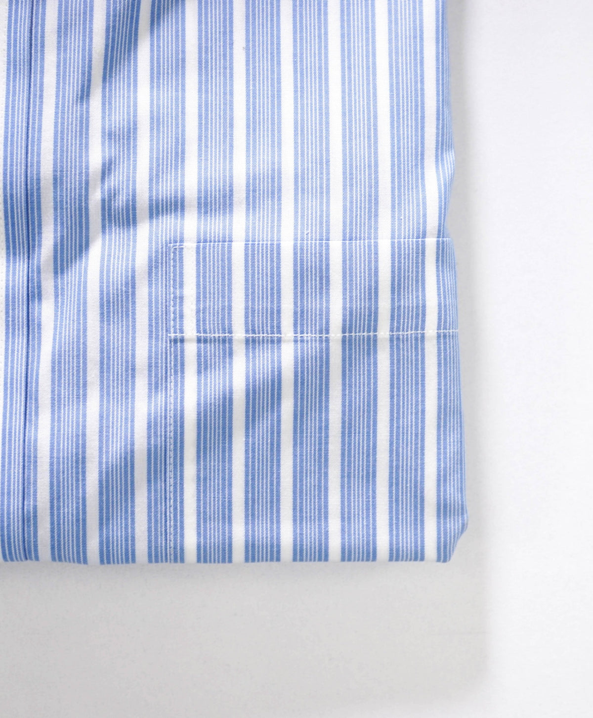 $128 BROOKS BROTHERS - Blue Stripe NON-IRON "364" SLIM FIT Shirt - 15 - 32/33