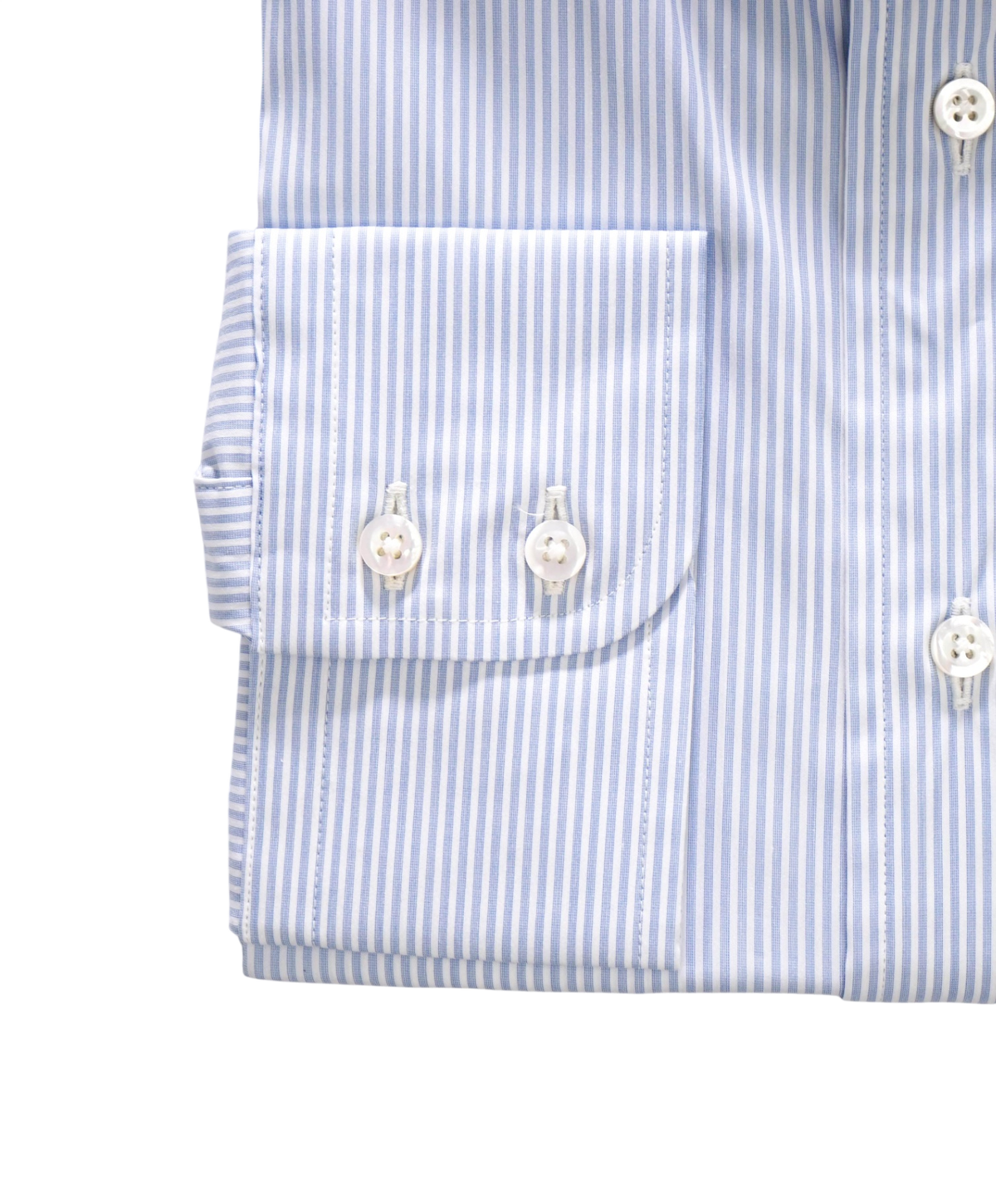 $248 BROOKS BROTHERS - Blue Stripe MADE IN ITALY Shirt - 17 - 34