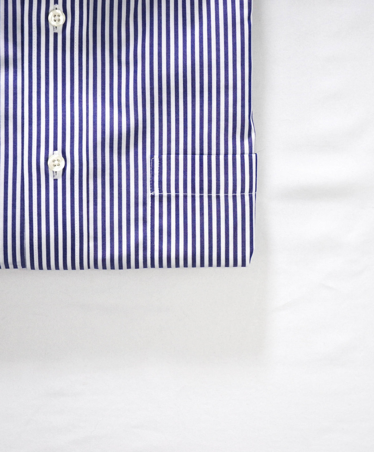 $128 BROOKS BROTHERS - Blue Stripe NON-IRON "REGENT" Shirt - 16.5 - 38
