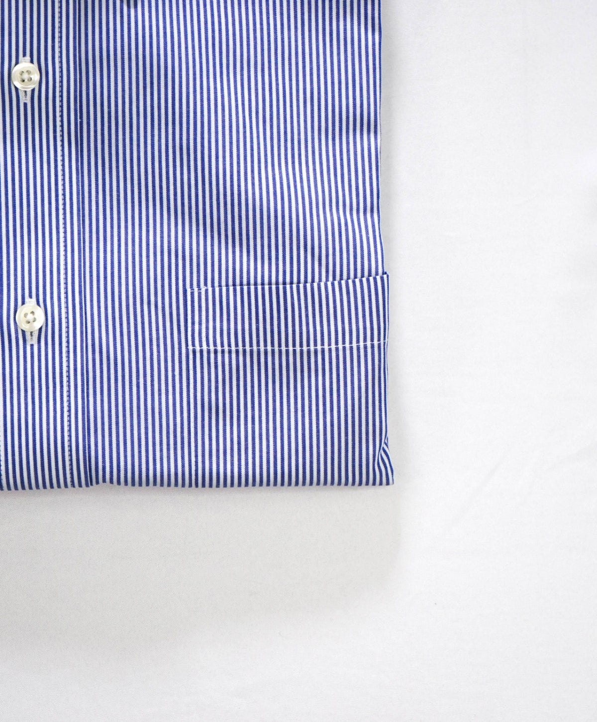 $128 BROOKS BROTHERS - Blue Stripe NON-IRON "REGENT" Shirt - 16.5 - 35