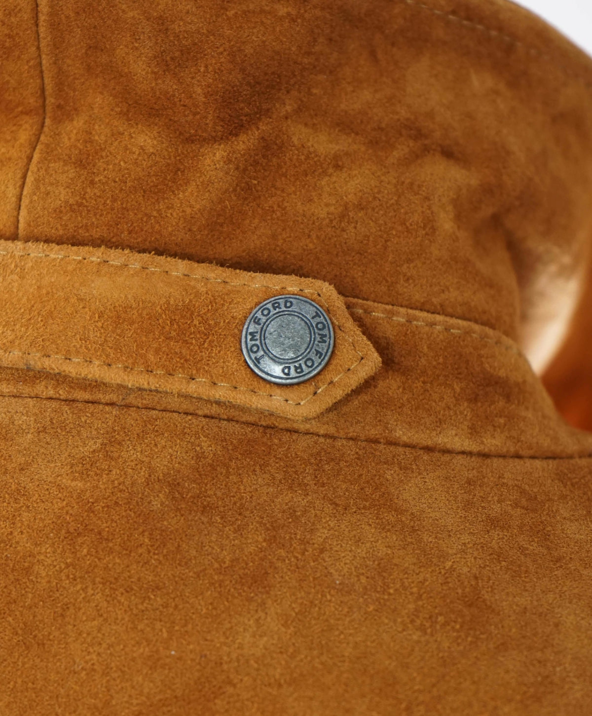 $8,500 TOM FORD - Brown Suede Trucker Jacket - 44 (54EU)