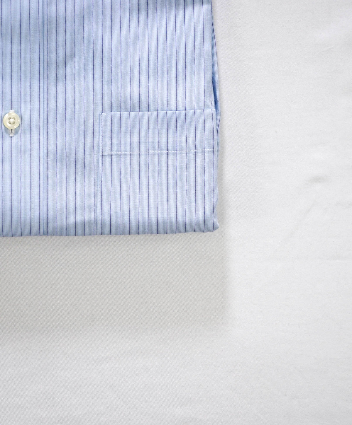 $128 BROOKS BROTHERS - Blue Stripe Non-Iron "REGENT" Shirt - 17 - 36