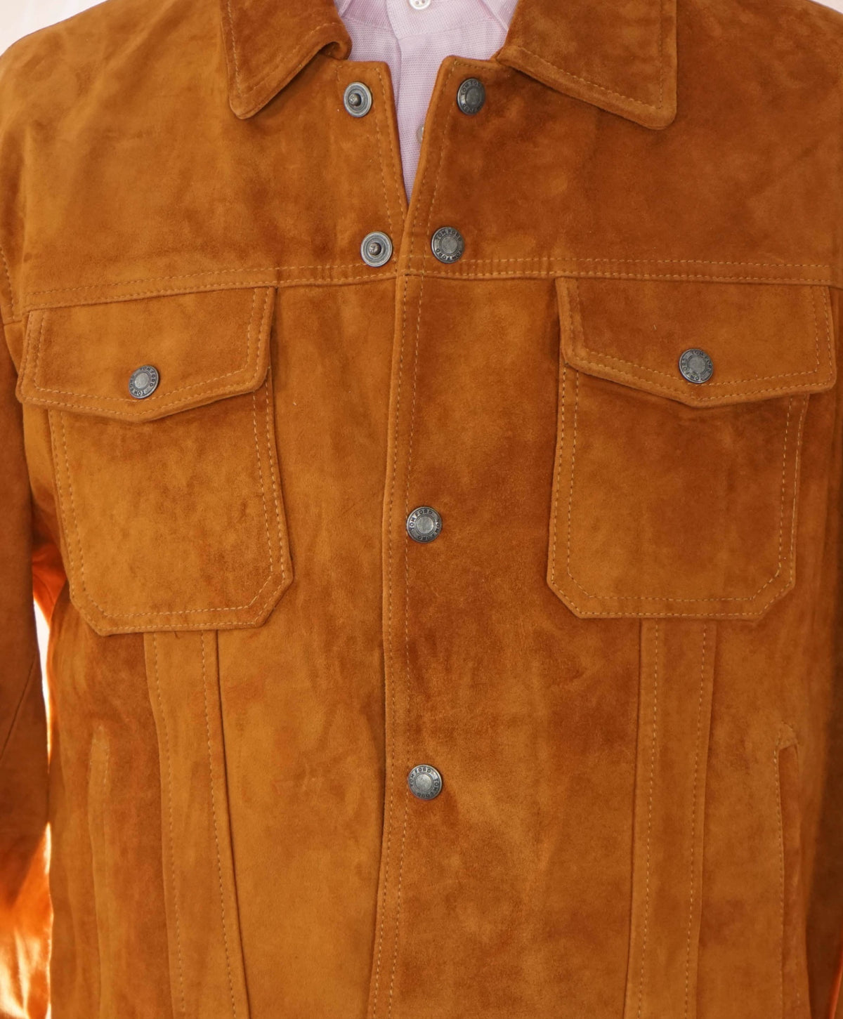 $8,500 TOM FORD - Brown Suede Trucker Jacket - 44 (54EU)