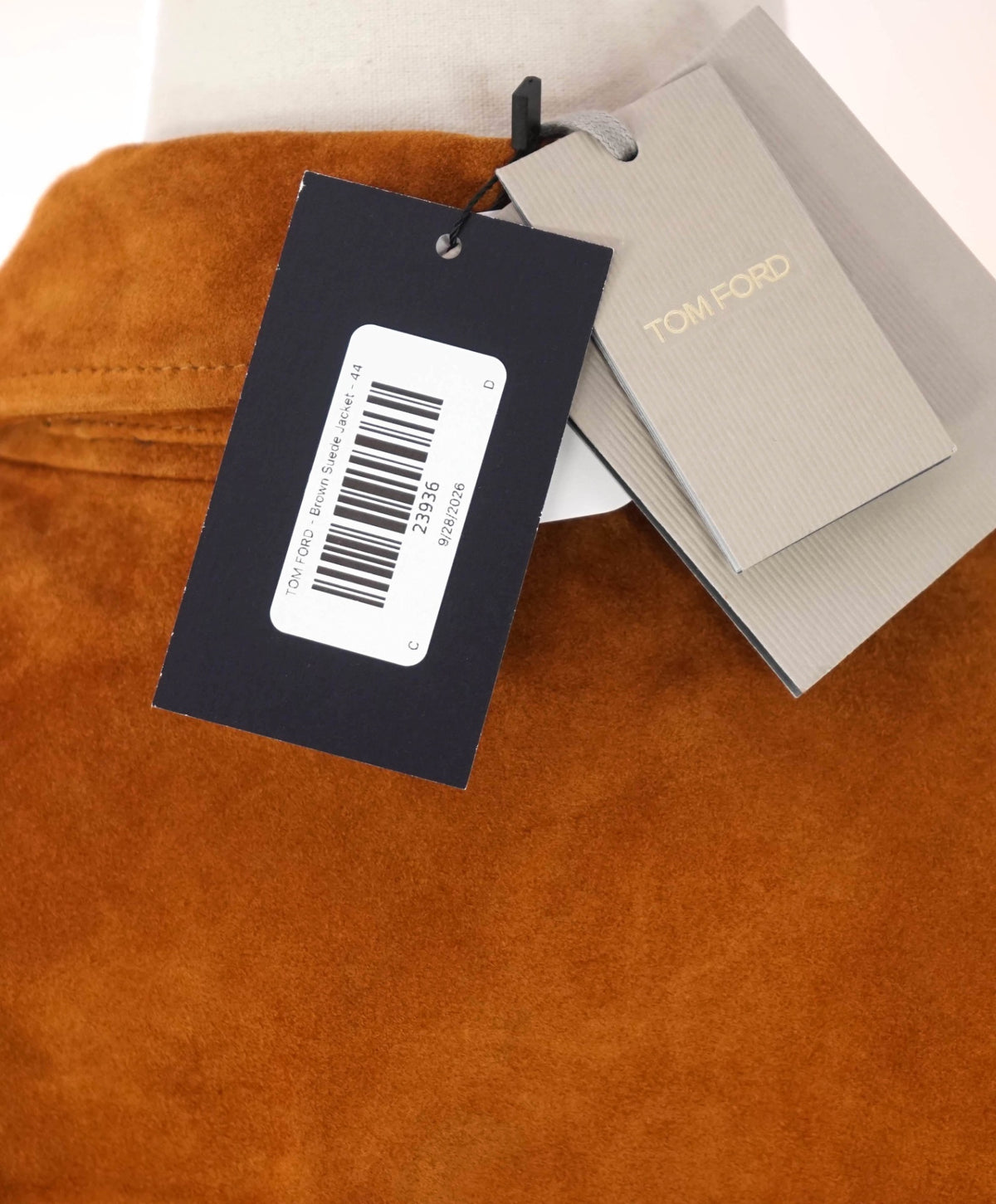 $8,500 TOM FORD - Brown Suede Trucker Jacket - 44 (54EU)