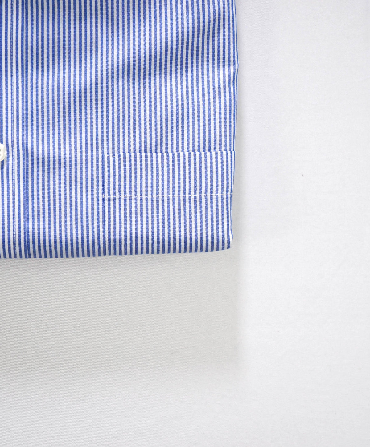 $128 BROOKS BROTHERS - Blue Stripe Non-Iron "REGENT" Shirt - 17 - 32/33