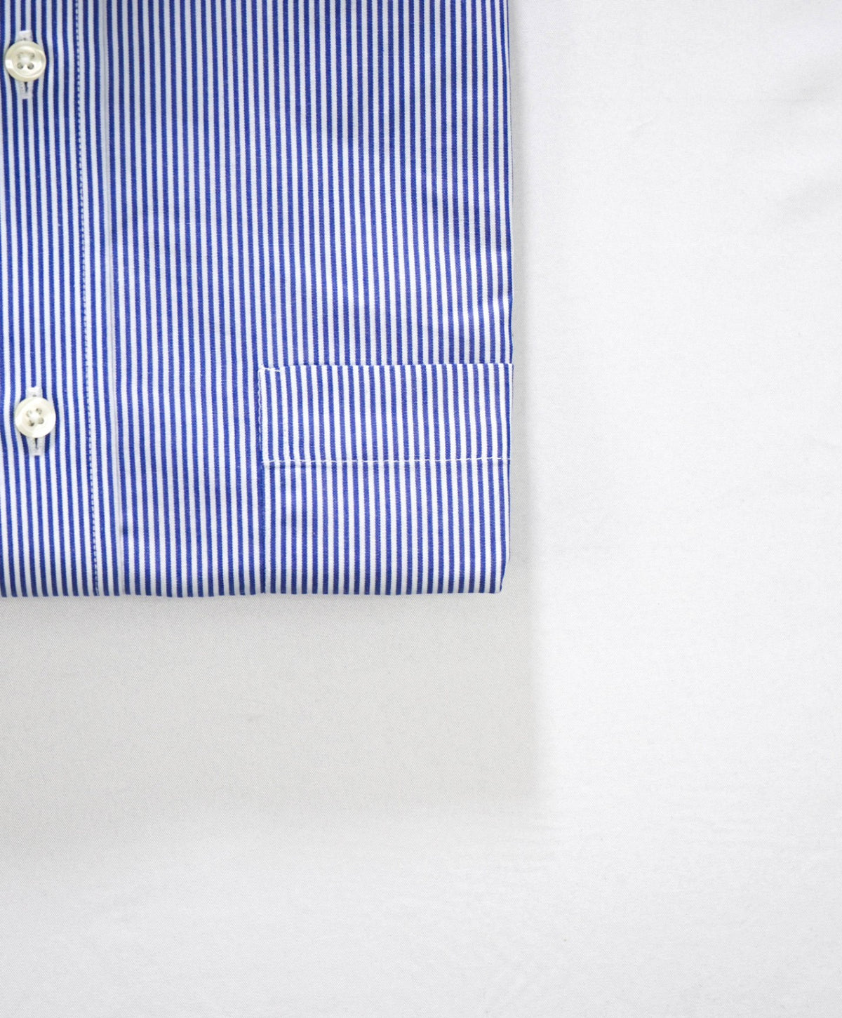 $128 BROOKS BROTHERS - Blue Stripe Non-Iron "REGENT" Shirt - 17 - 33