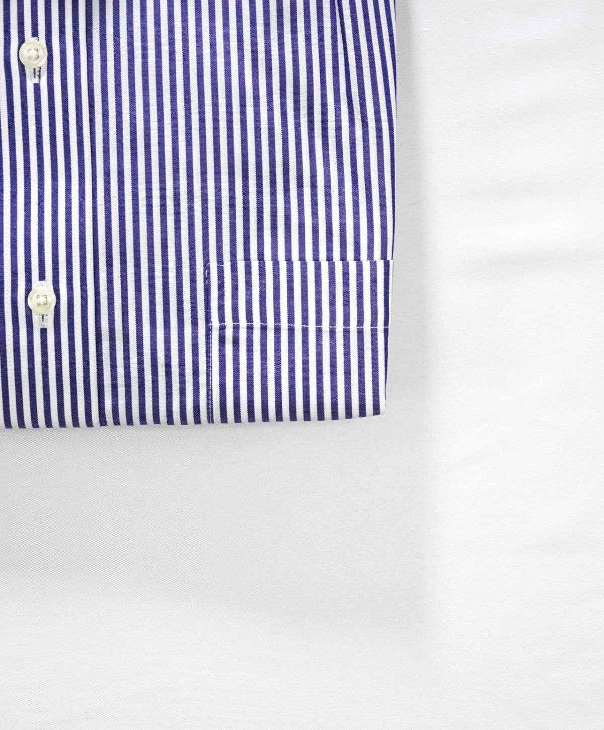 $128 BROOKS BROTHERS - Blue Stripe Non-Iron "REGENT" Shirt - 17.5 - 34