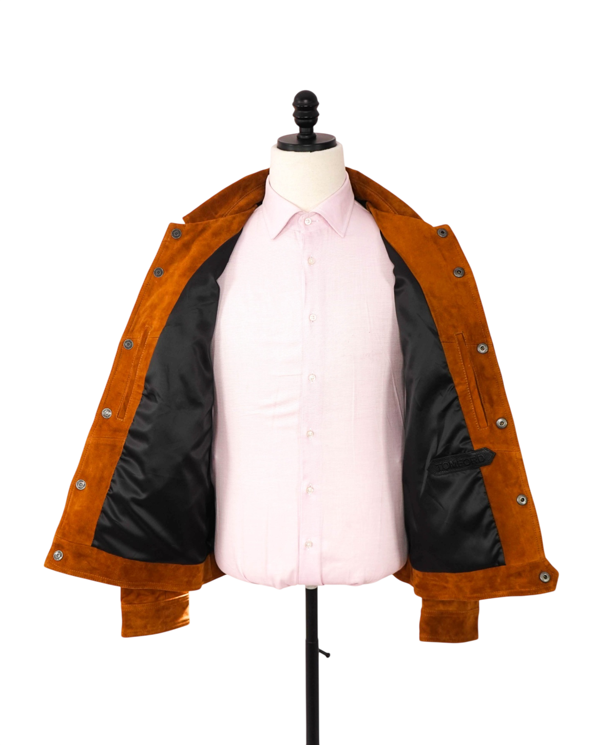 $8,500 TOM FORD - Brown Suede Trucker Jacket - 44 (54EU)