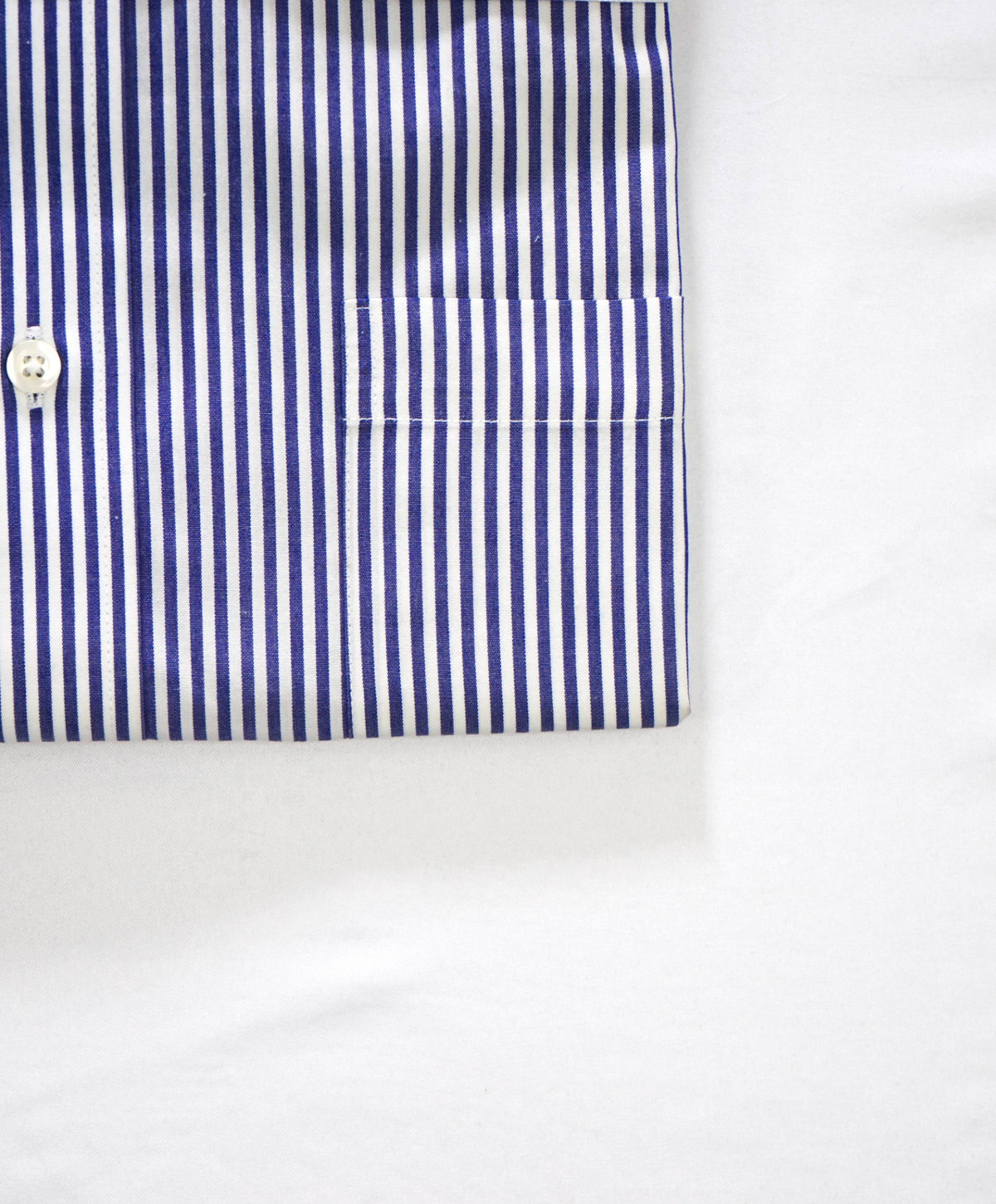 $128 BROOKS BROTHERS - Blue Stripe NON-IRON "Classic" Shirt - 14.5 - 33