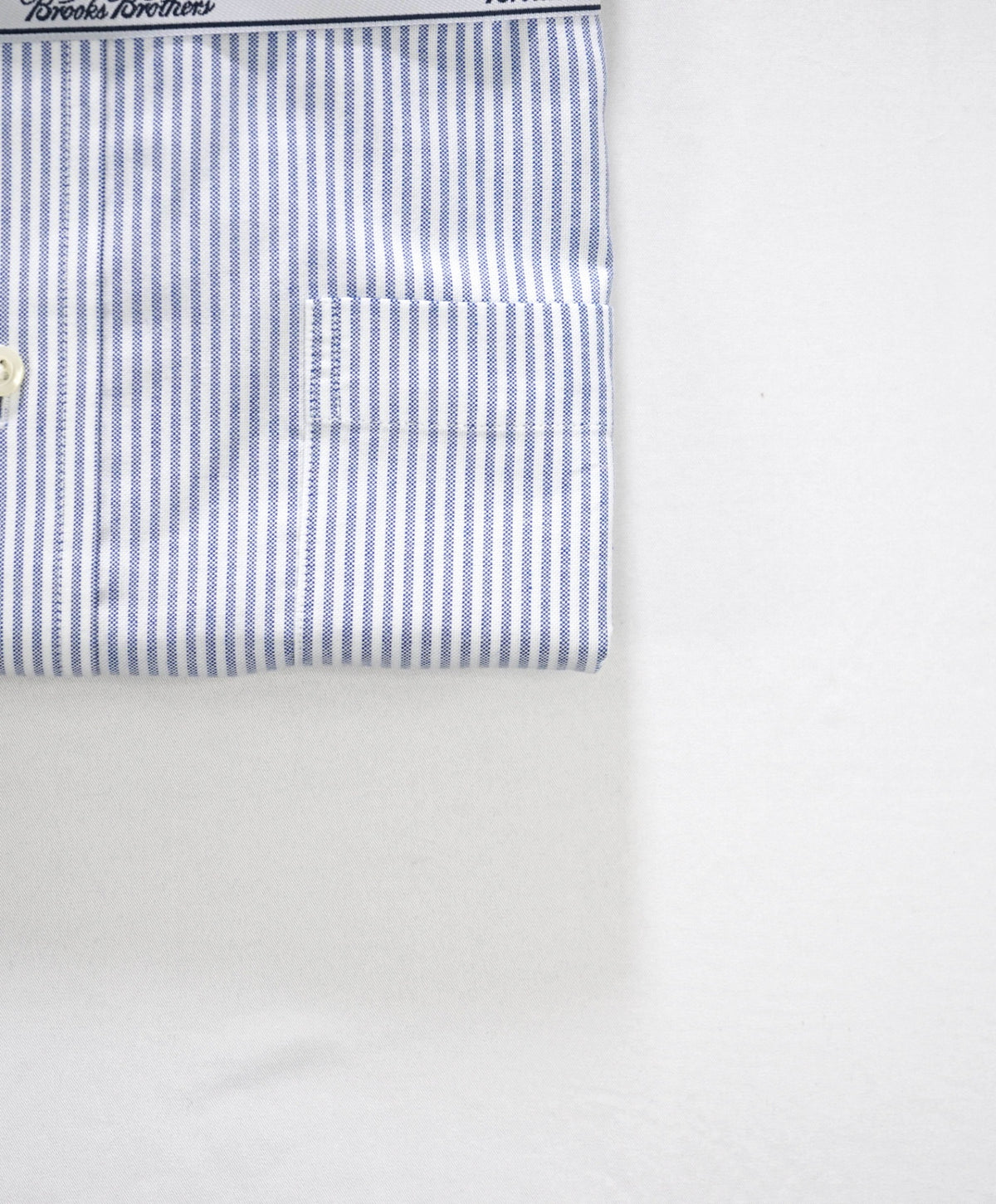 $128 BROOKS BROTHERS - Blue Stripe Non-Iron "REGENT" Shirt - 17 - 34