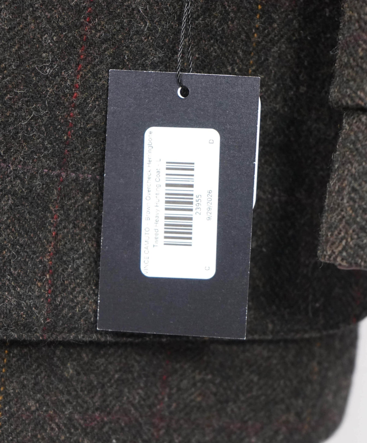 MOON ENGLAND - Herringbone Tweed Heavy Hunting Coat - L
