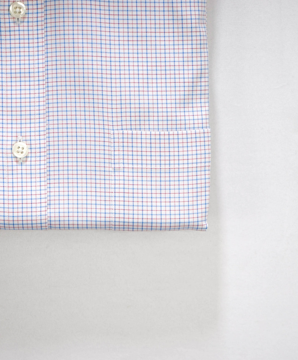 $128 BROOKS BROTHERS - Blue/Red Plaid Non-Iron "REGENT" Shirt - 18 - 36