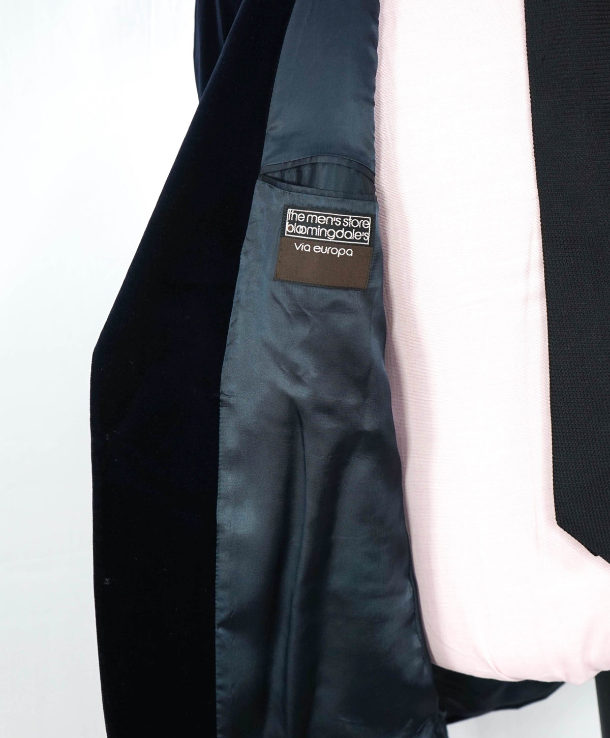 YVES SAINT LAURENT - VTG Navy Blue Velvet Blazer - 38R