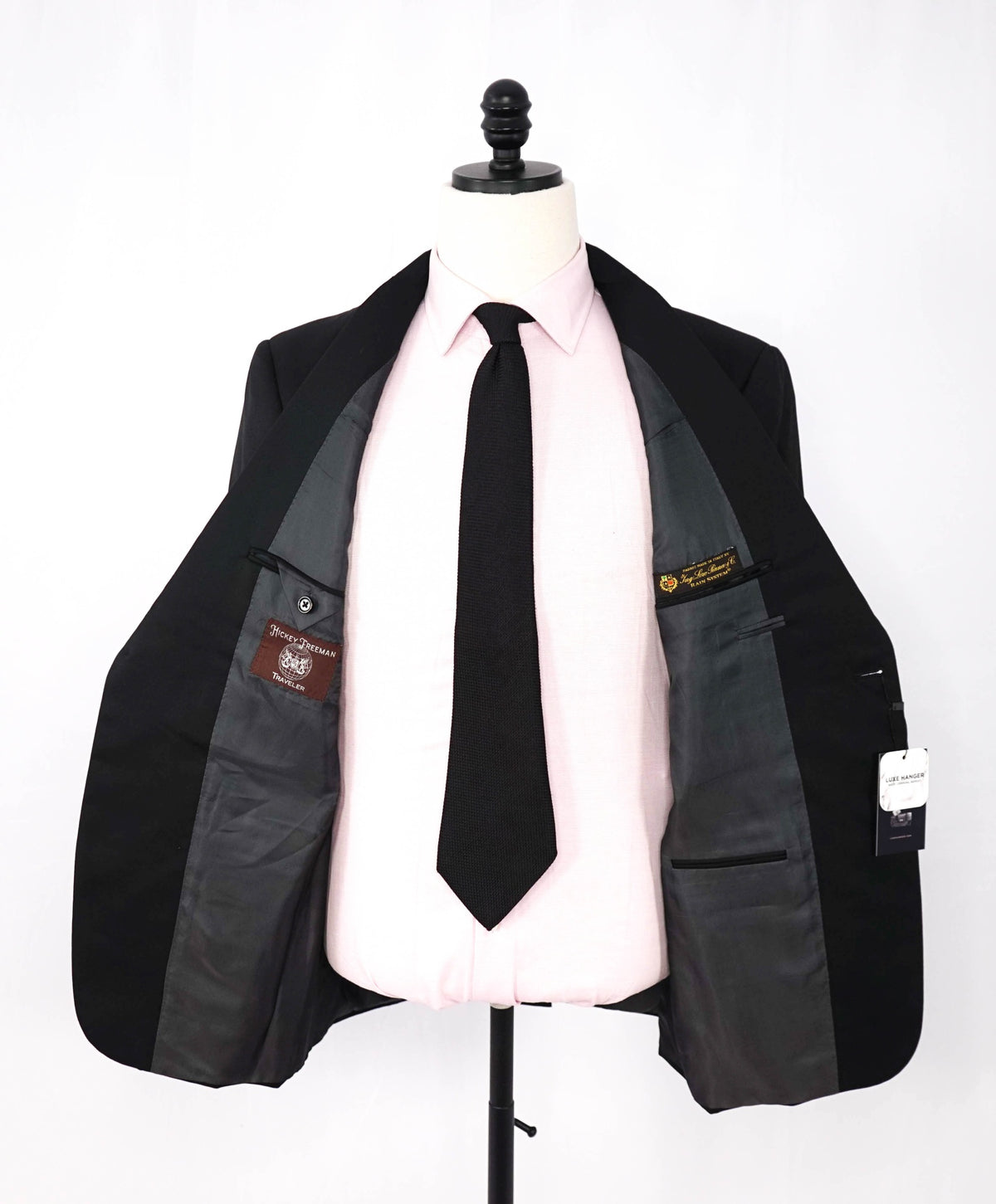 HICKEY FREEMAN - Loro Piana VINTAGE Black Wool Blazer - 40S